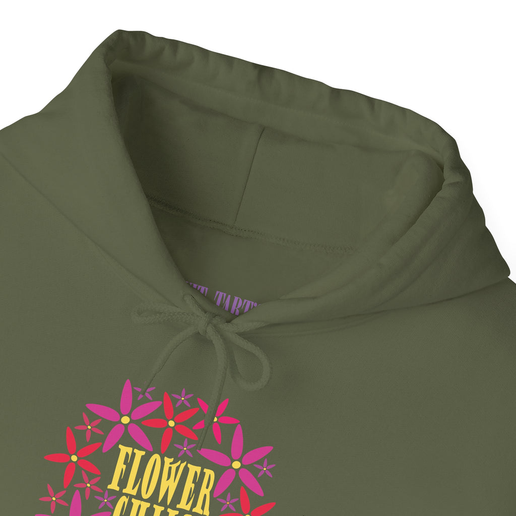Flower Chil Graphic Design Hoodie — Retro Floral Style