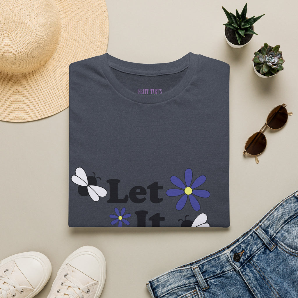 Let It Bee Graphic Design T-Shirt — Cute Bees & Flowers