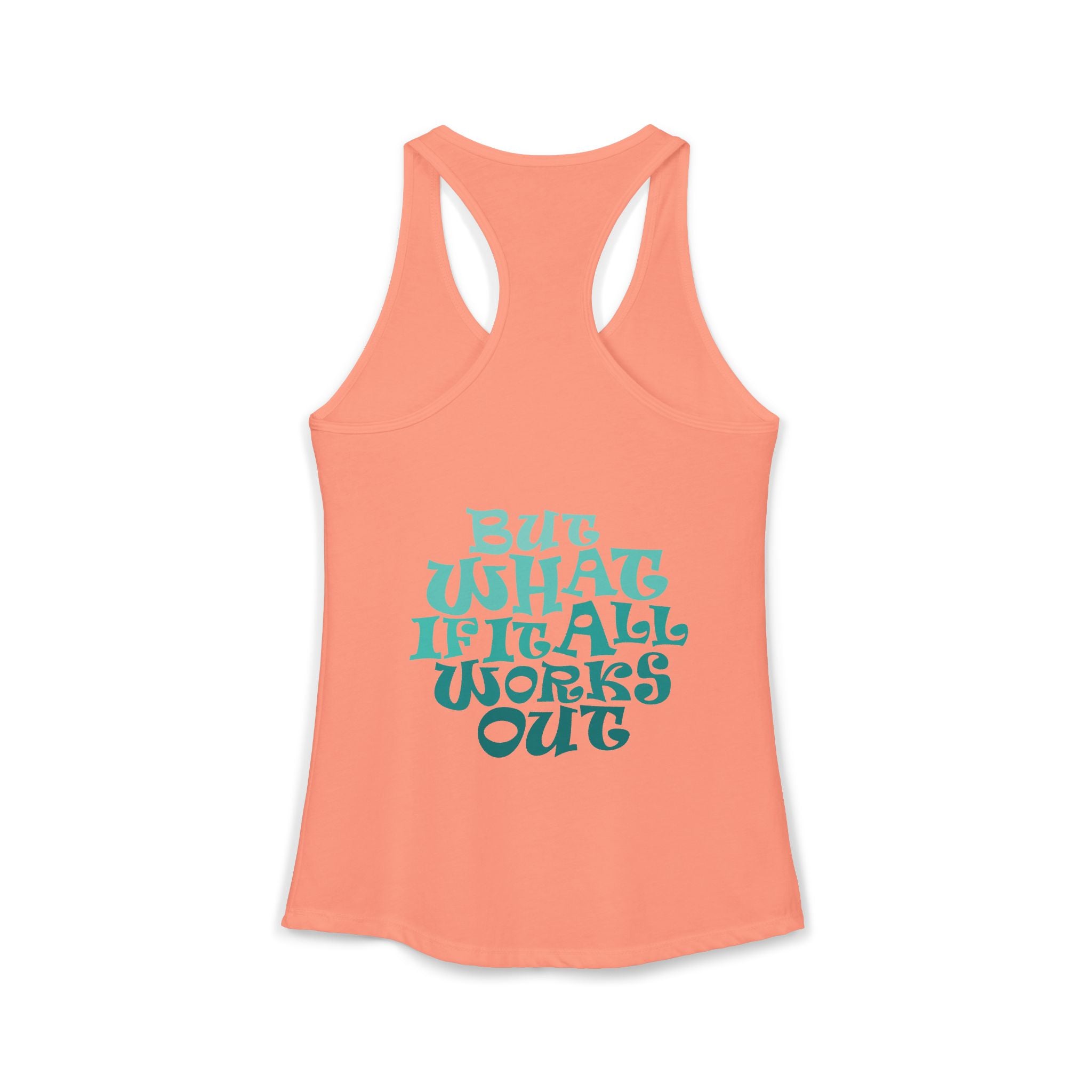 But What If It All Works Out Graphic Design Tank-Top – Funky Gradient Text