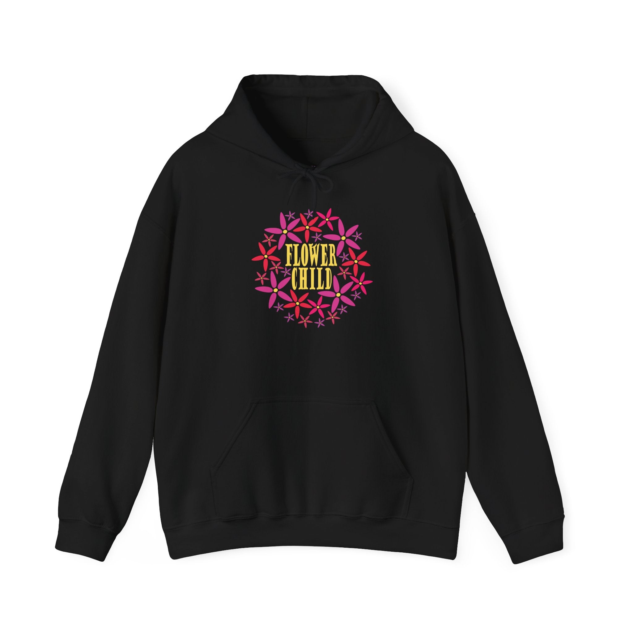 Flower Chil Graphic Design Hoodie — Retro Floral Style