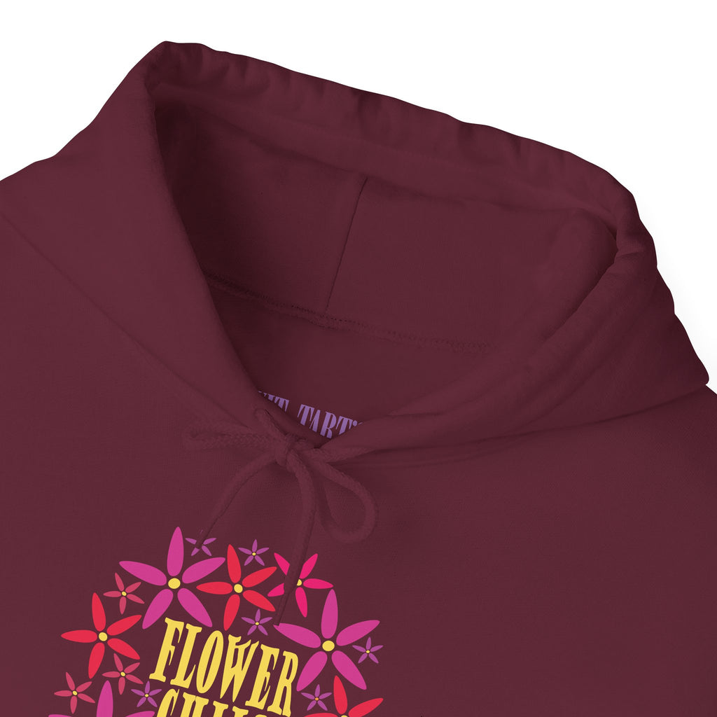 Flower Chil Graphic Design Hoodie — Retro Floral Style