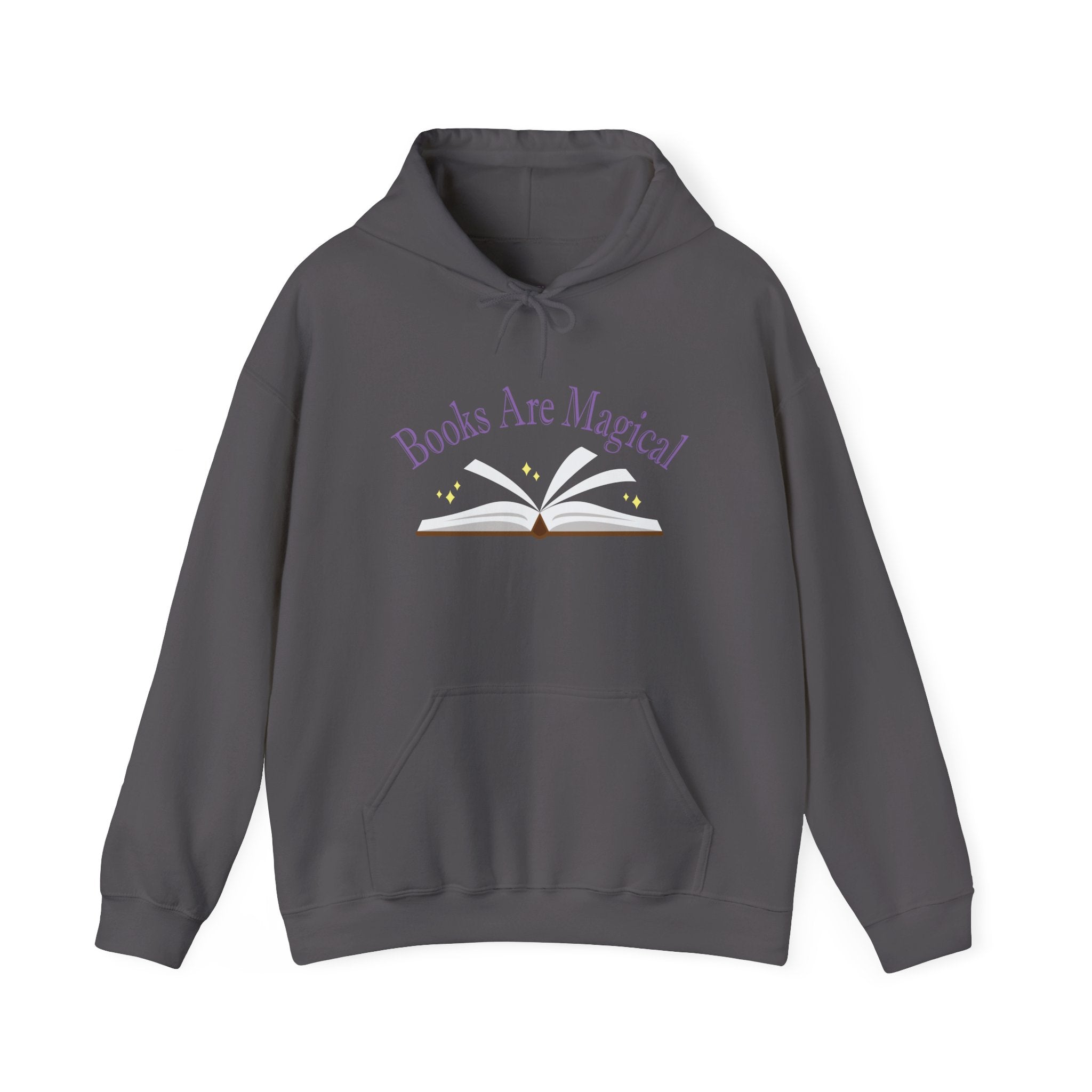 Books Are Magical Graphic Design Hoodie — Open Book Design for Readers & Book Lovers