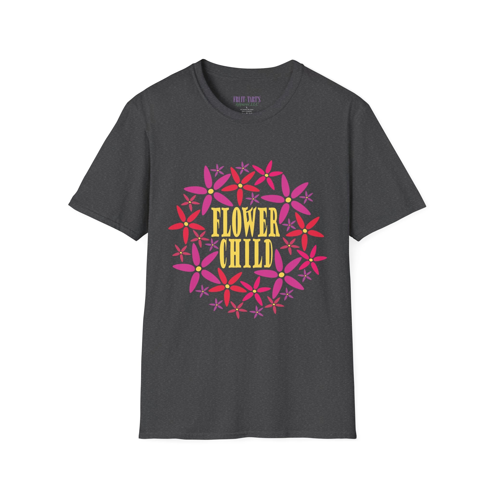 Flower Child Graphic Design T-Shirt — Retro Floral Style