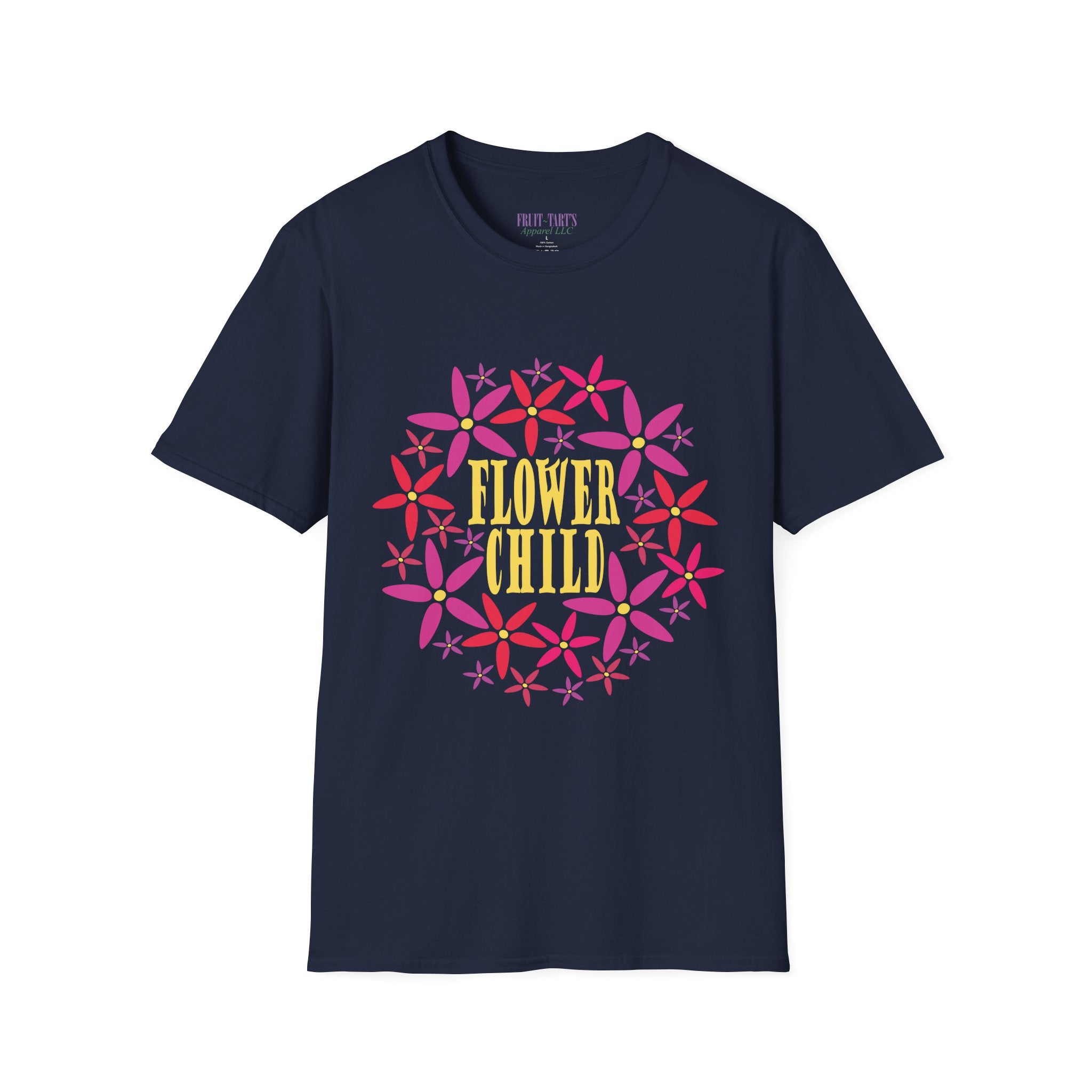 Flower Child Graphic Design T-Shirt — Retro Floral Style