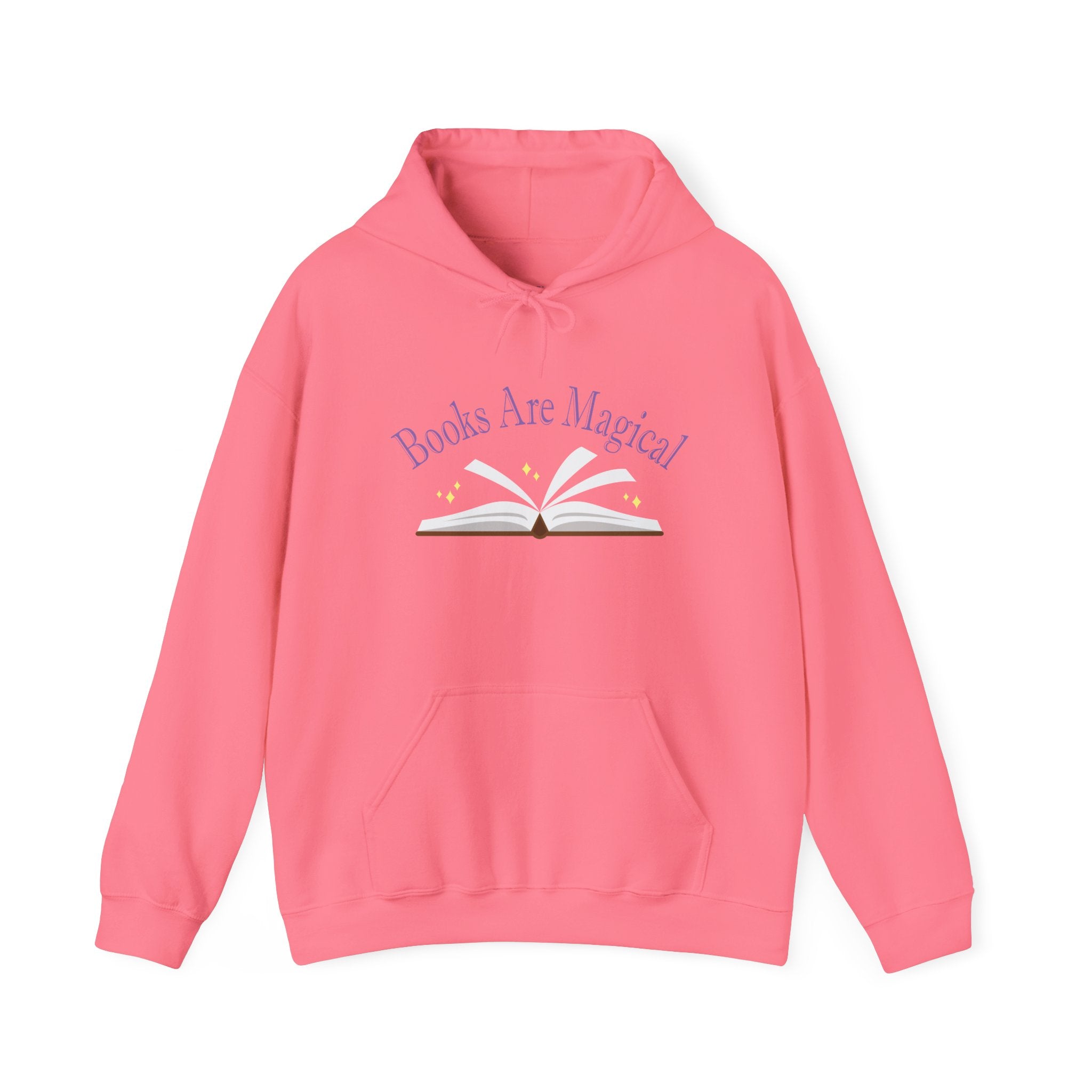 Books Are Magical Graphic Design Hoodie — Open Book Design for Readers & Book Lovers