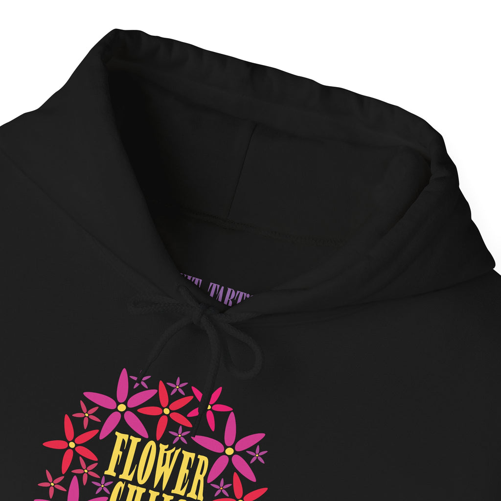 Flower Chil Graphic Design Hoodie — Retro Floral Style