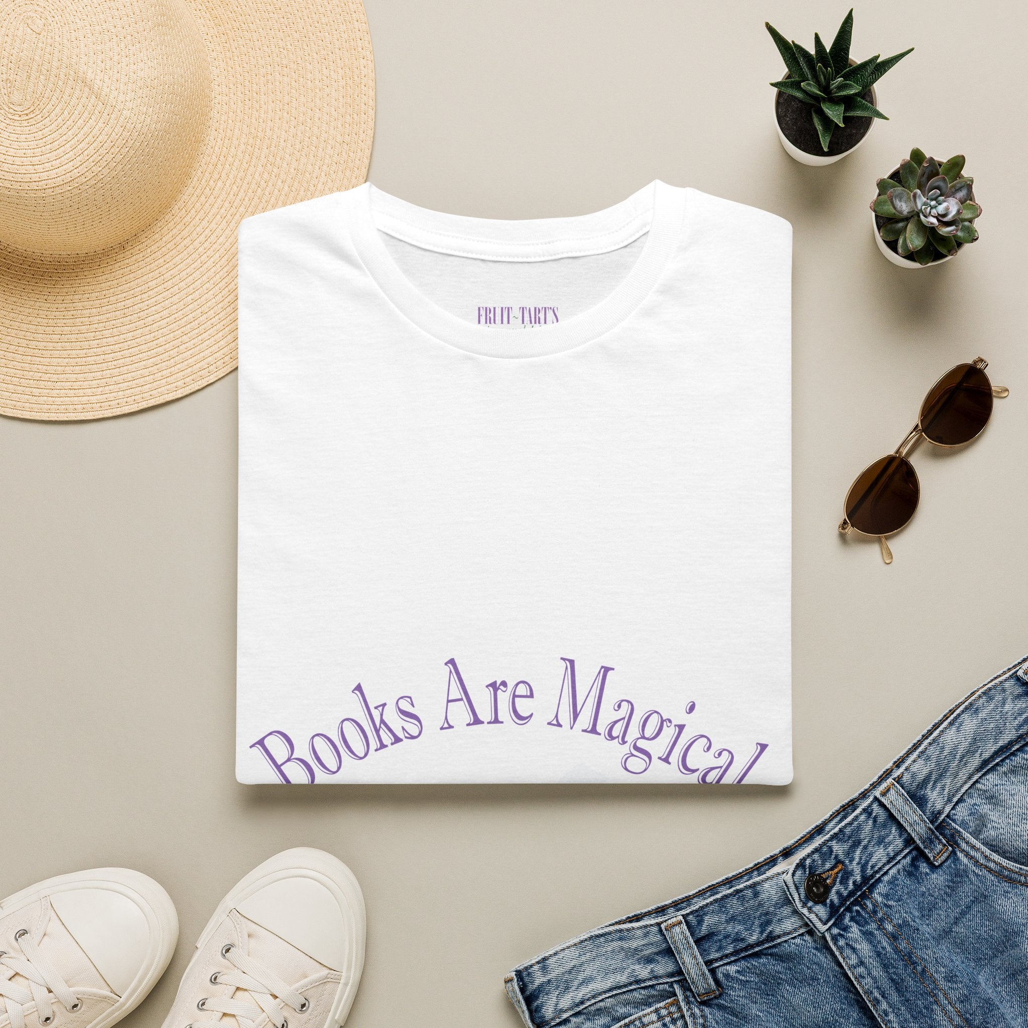 Books Are Magical Graphic Design T‑Shirt — Open Book Design for Readers & Book Lovers