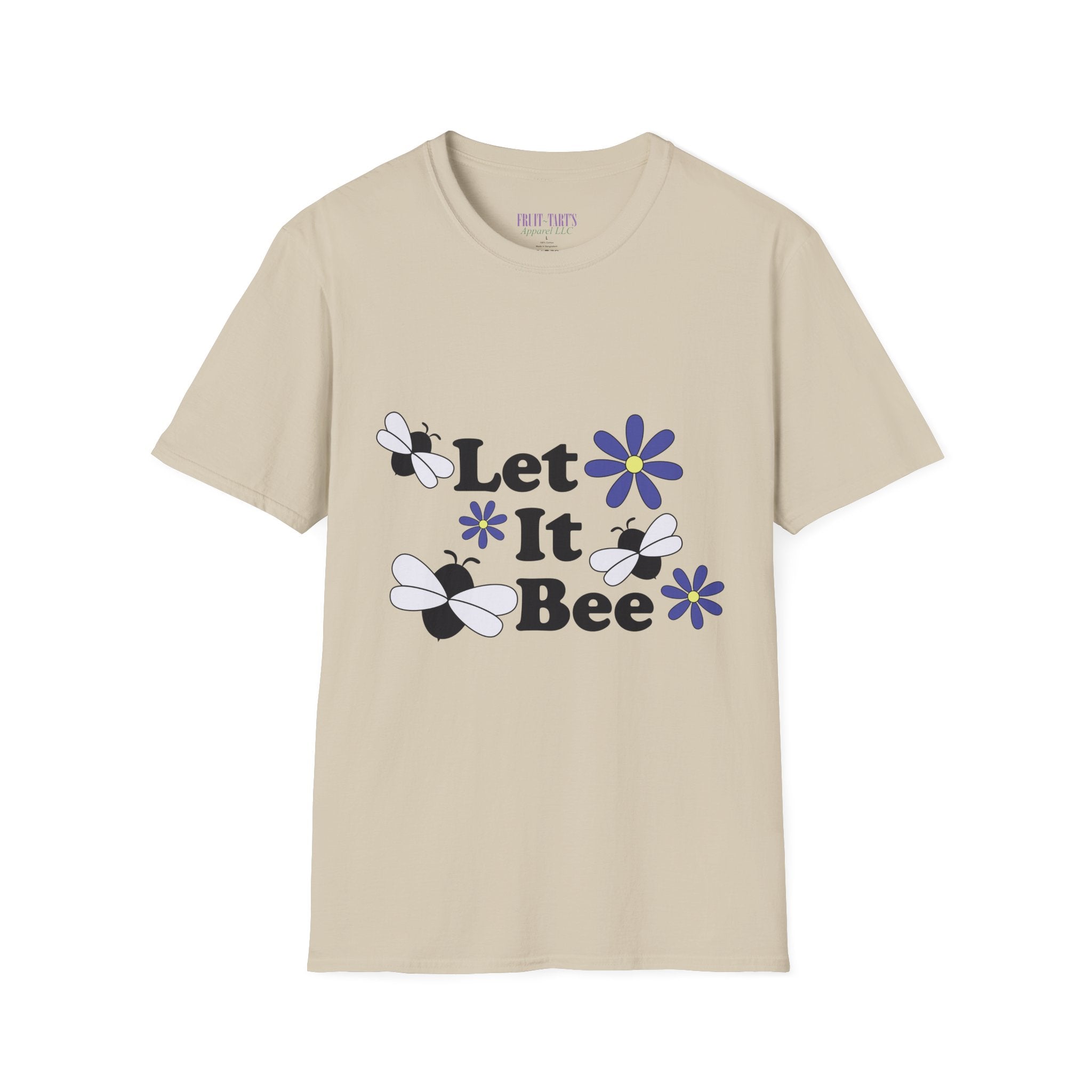 Let It Bee Graphic Design T-Shirt — Cute Bees & Flowers