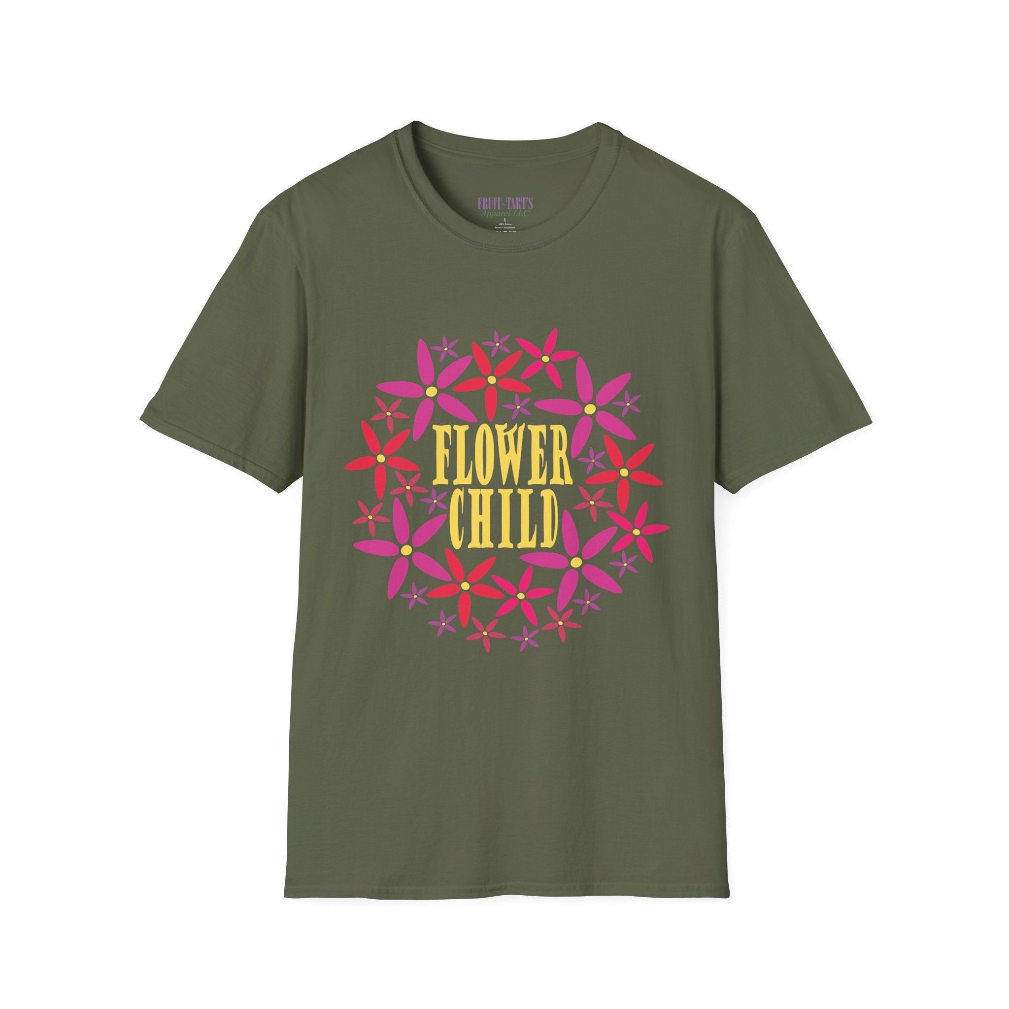 Flower Child Graphic Design T-Shirt — Retro Floral Style