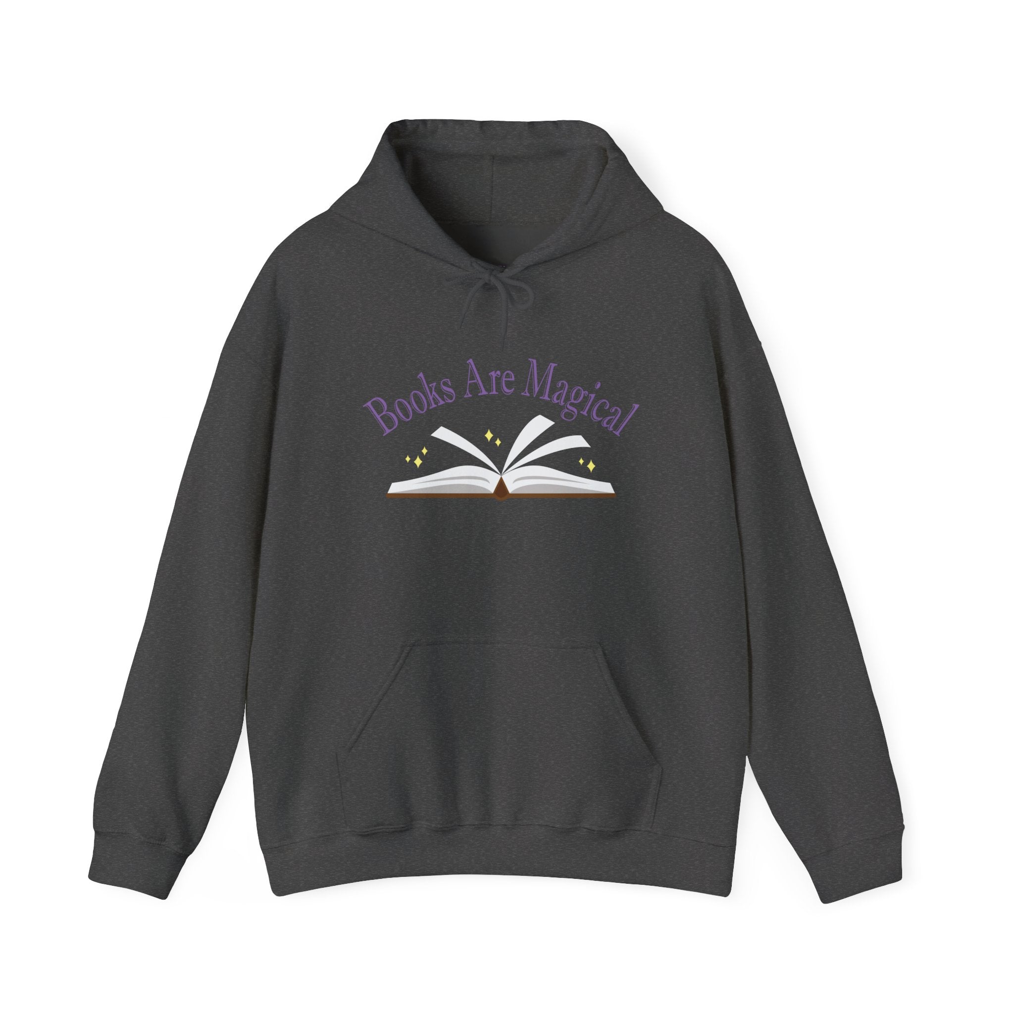Books Are Magical Graphic Design Hoodie — Open Book Design for Readers & Book Lovers