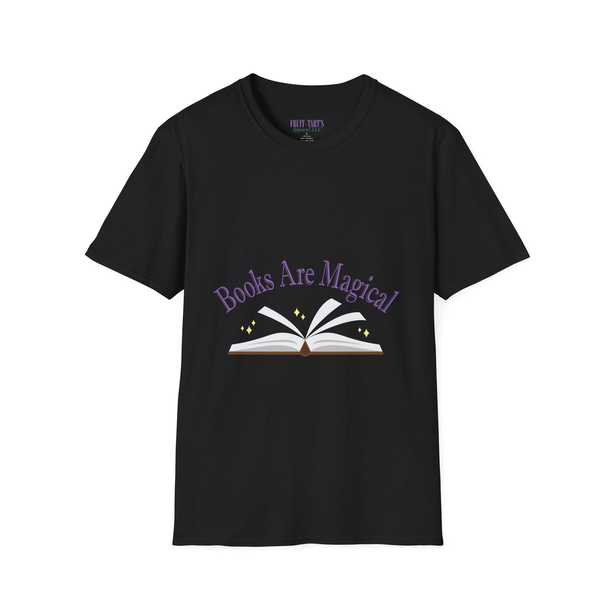 Books Are Magical Graphic Design T‑Shirt — Open Book Design for Readers & Book Lovers