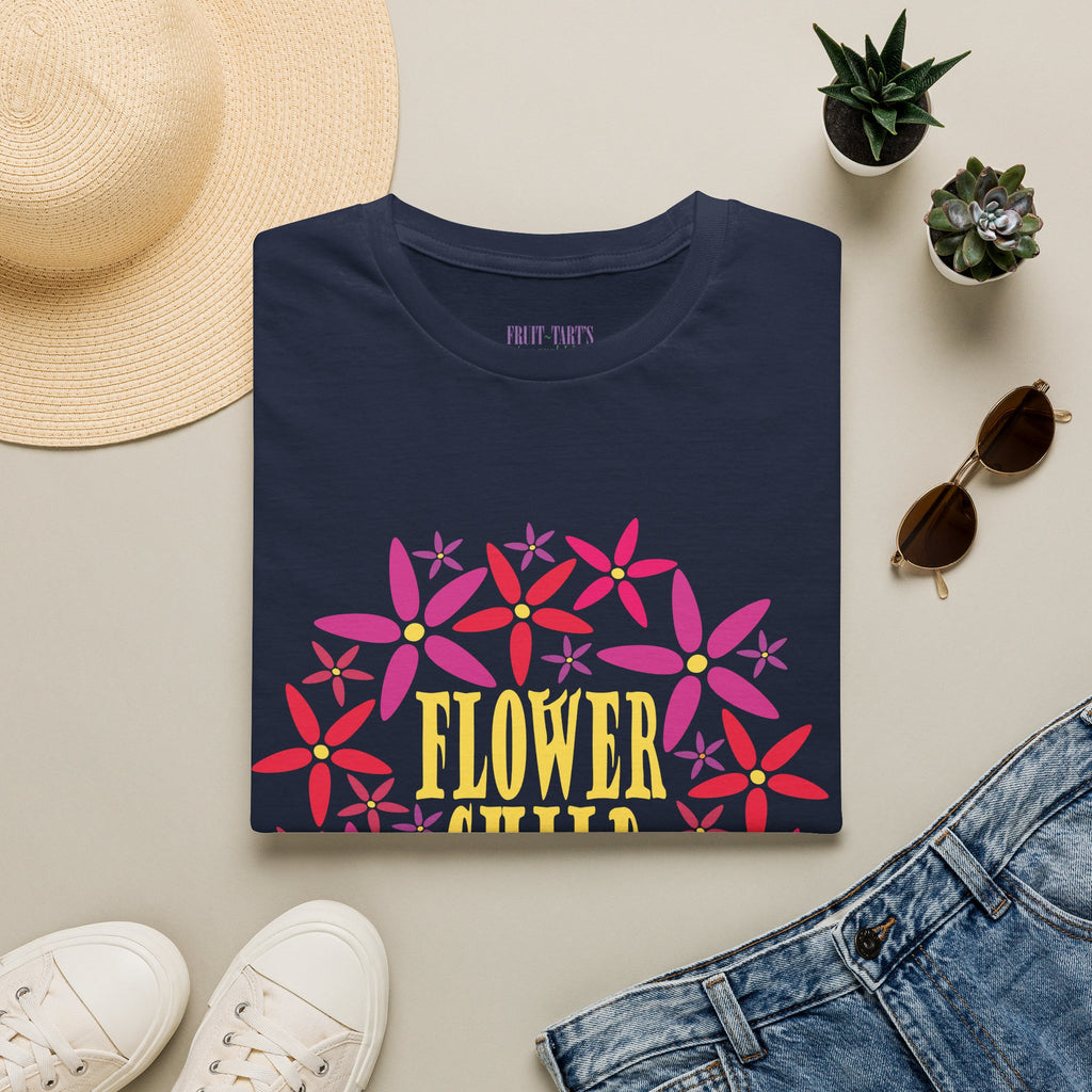 Flower Child Graphic Design T-Shirt — Retro Floral Style