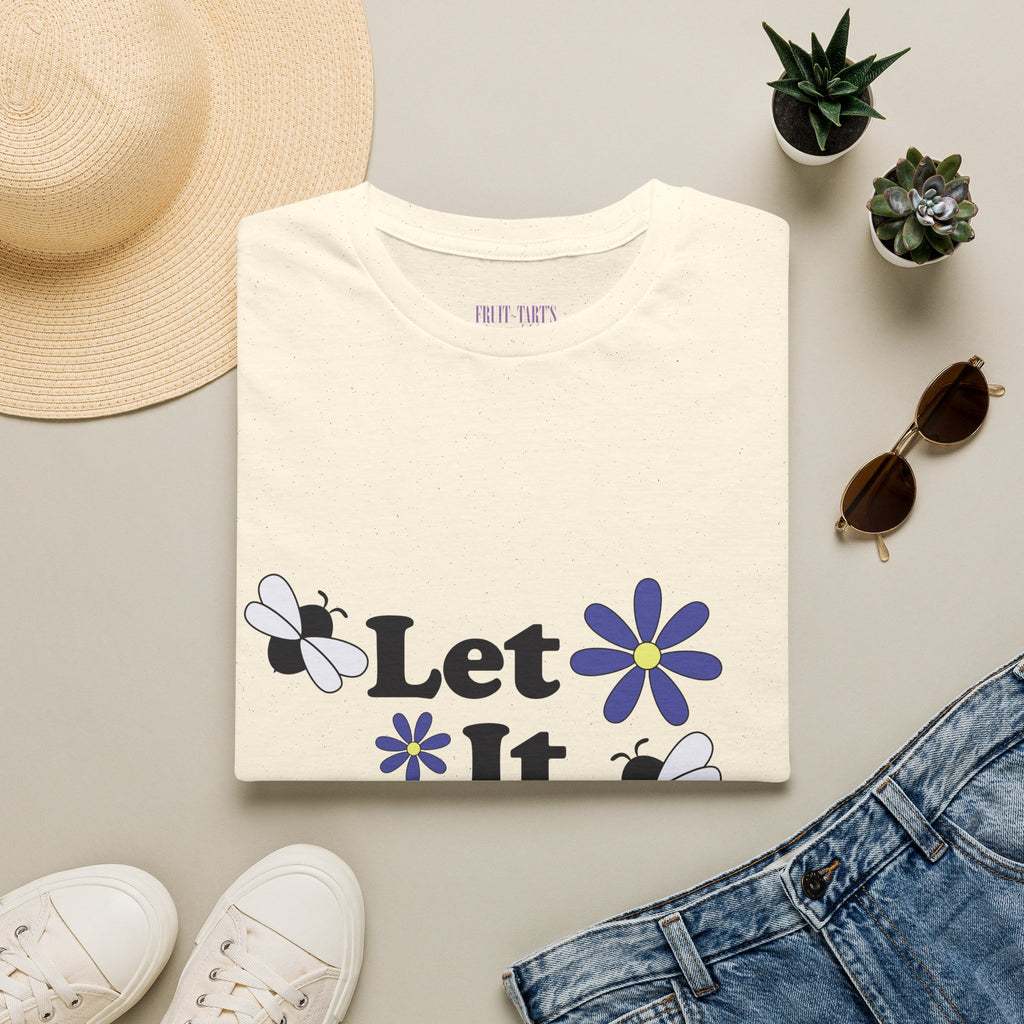 Let It Bee Graphic Design T-Shirt — Cute Bees & Flowers