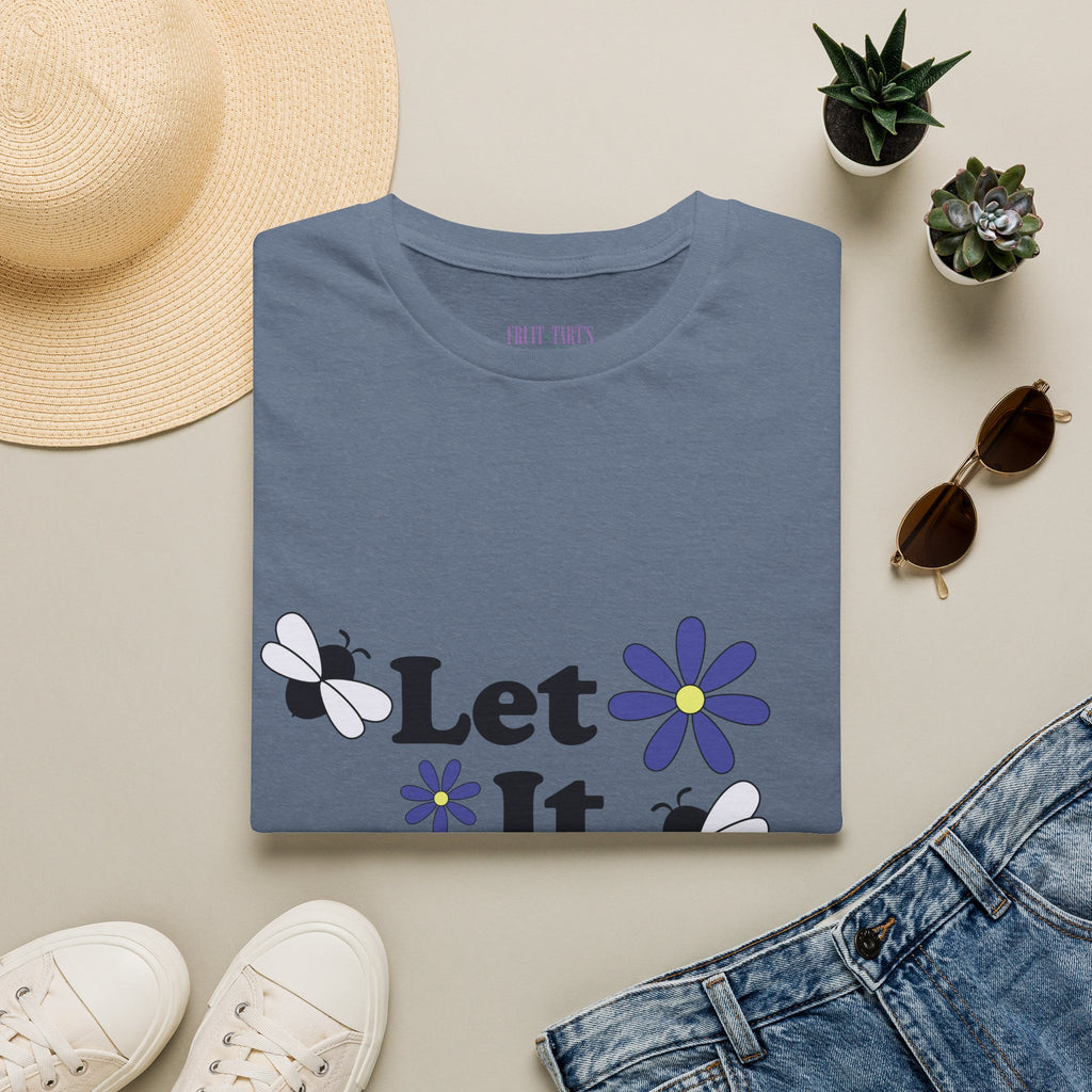 Let It Bee Graphic Design T-Shirt — Cute Bees & Flowers