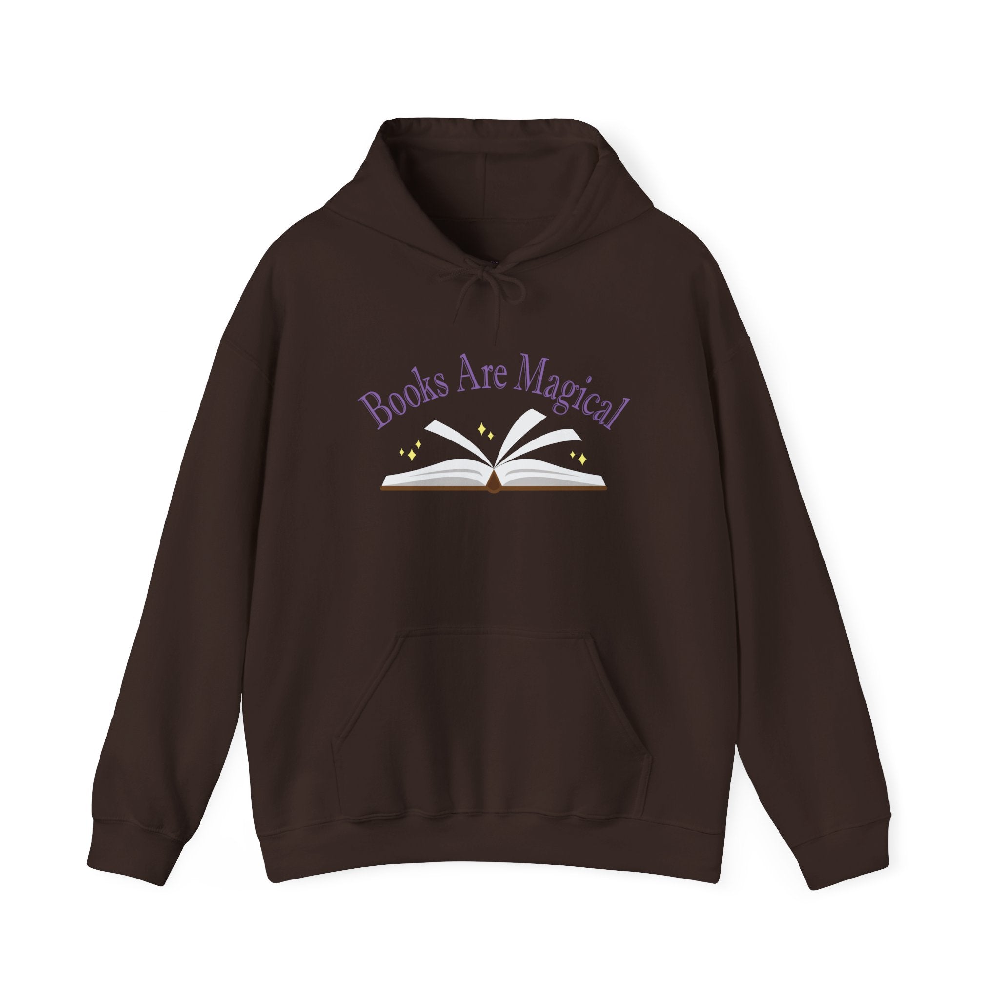 Books Are Magical Graphic Design Hoodie — Open Book Design for Readers & Book Lovers