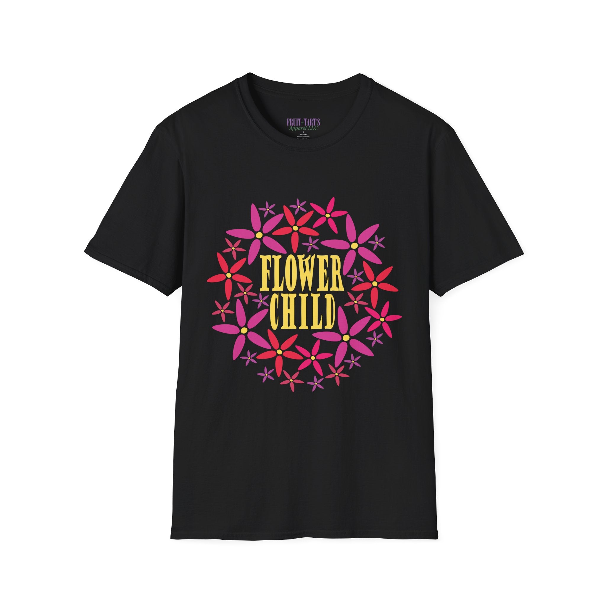 Flower Child Graphic Design T-Shirt — Retro Floral Style