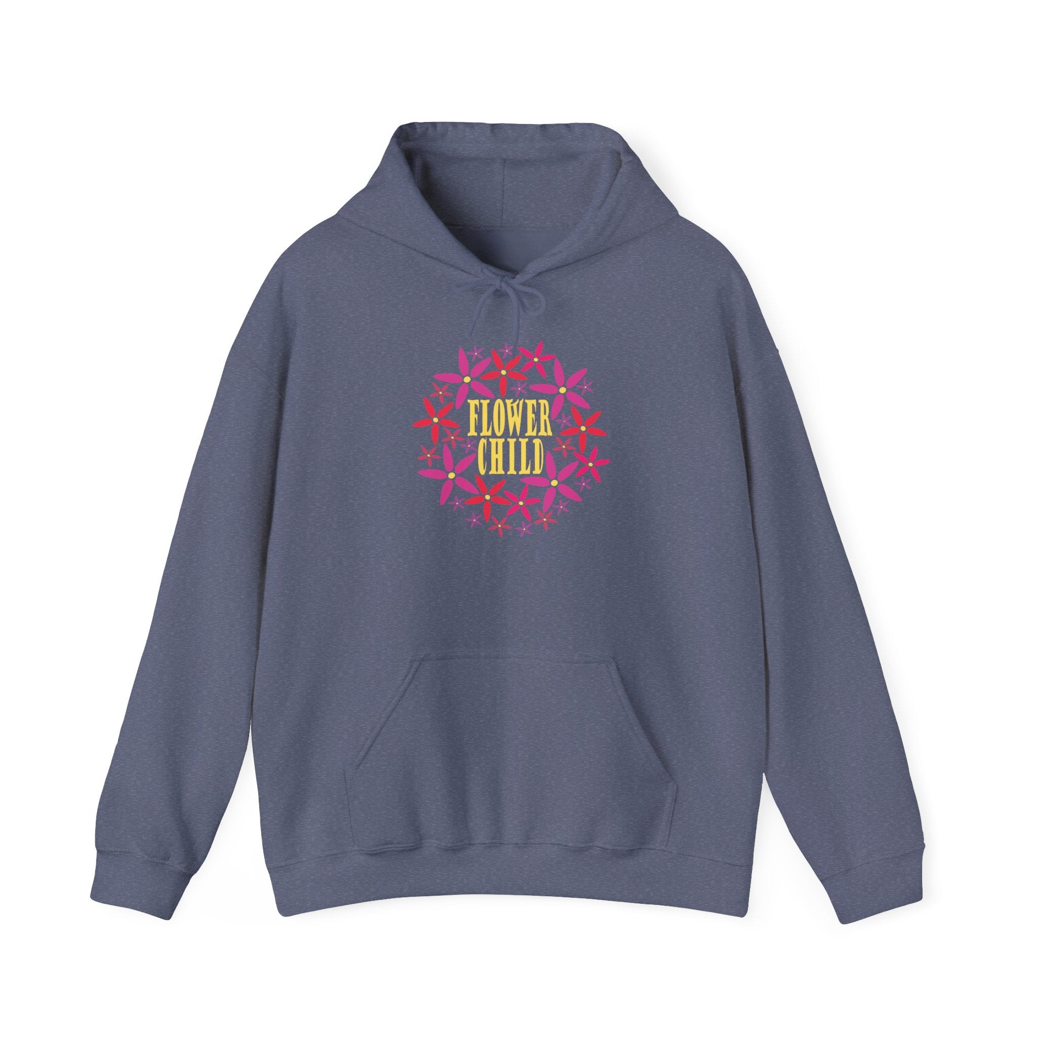 Flower Chil Graphic Design Hoodie — Retro Floral Style