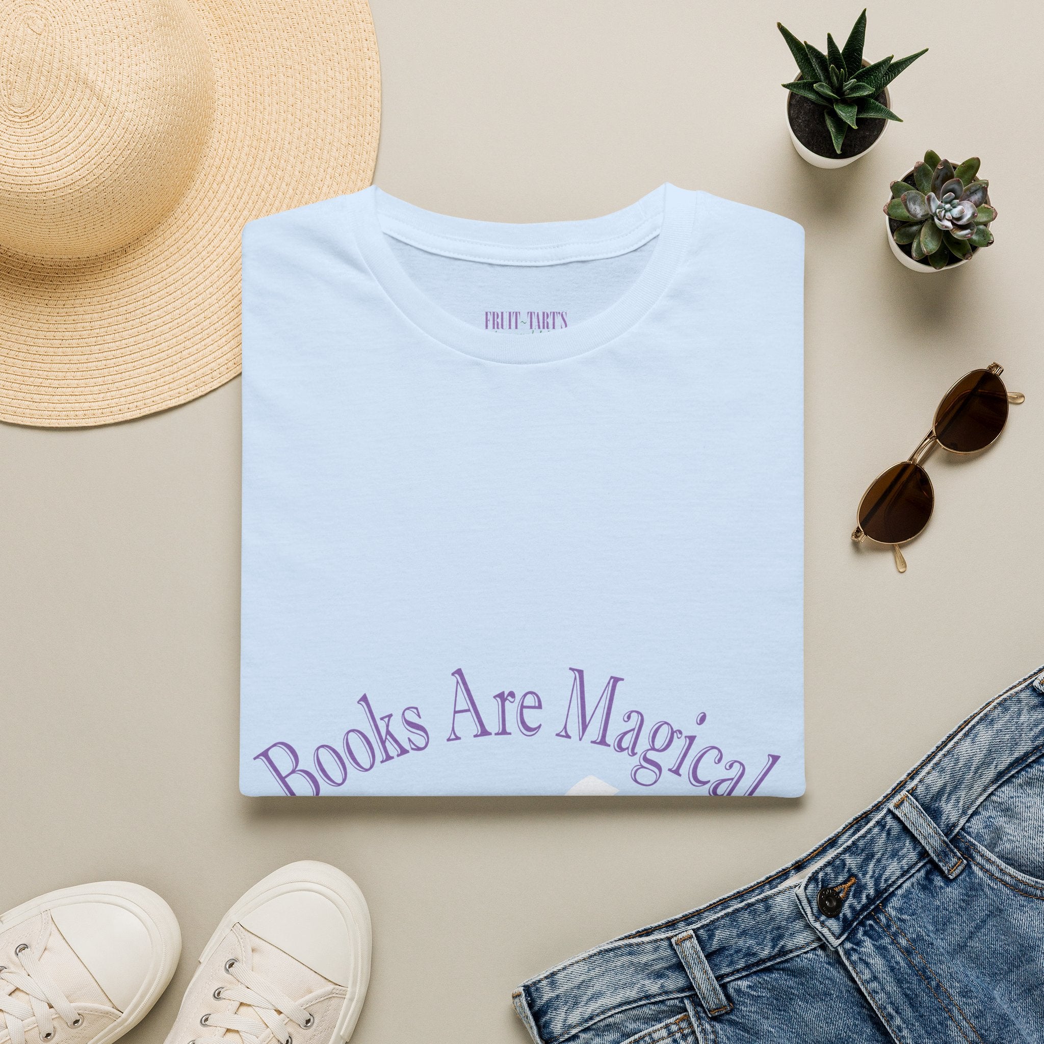 Books Are Magical Graphic Design T‑Shirt — Open Book Design for Readers & Book Lovers