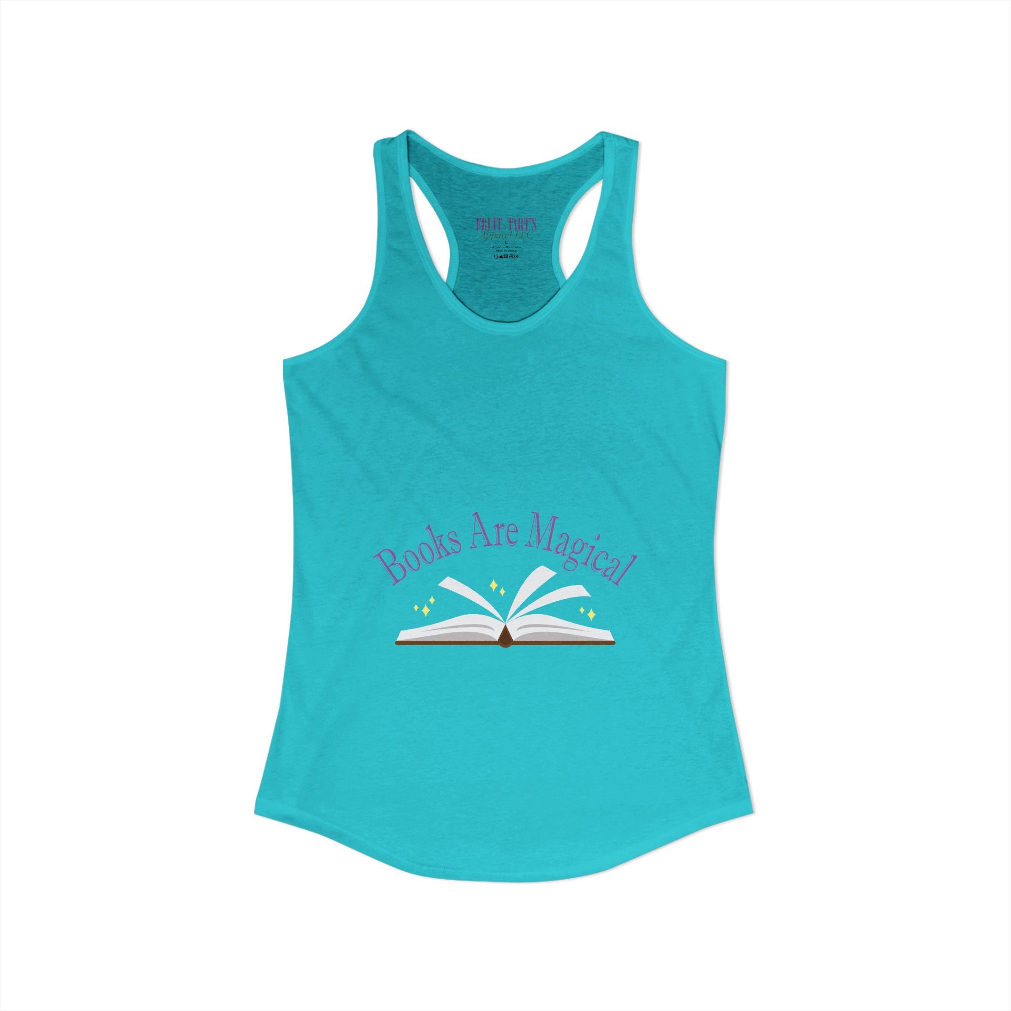 Books Are Magical Graphic Design Tank-Top — Open Book Design for Readers & Book Lovers