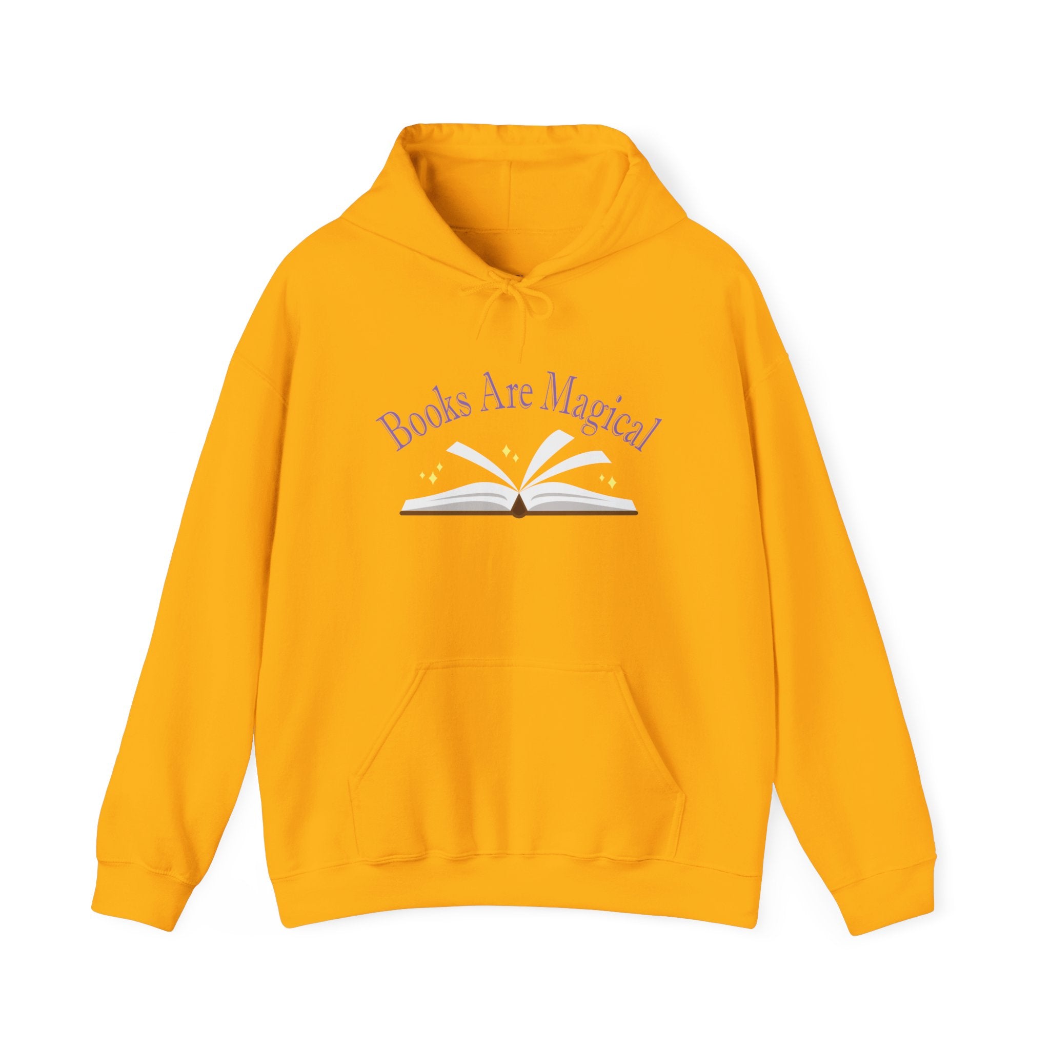Books Are Magical Graphic Design Hoodie — Open Book Design for Readers & Book Lovers