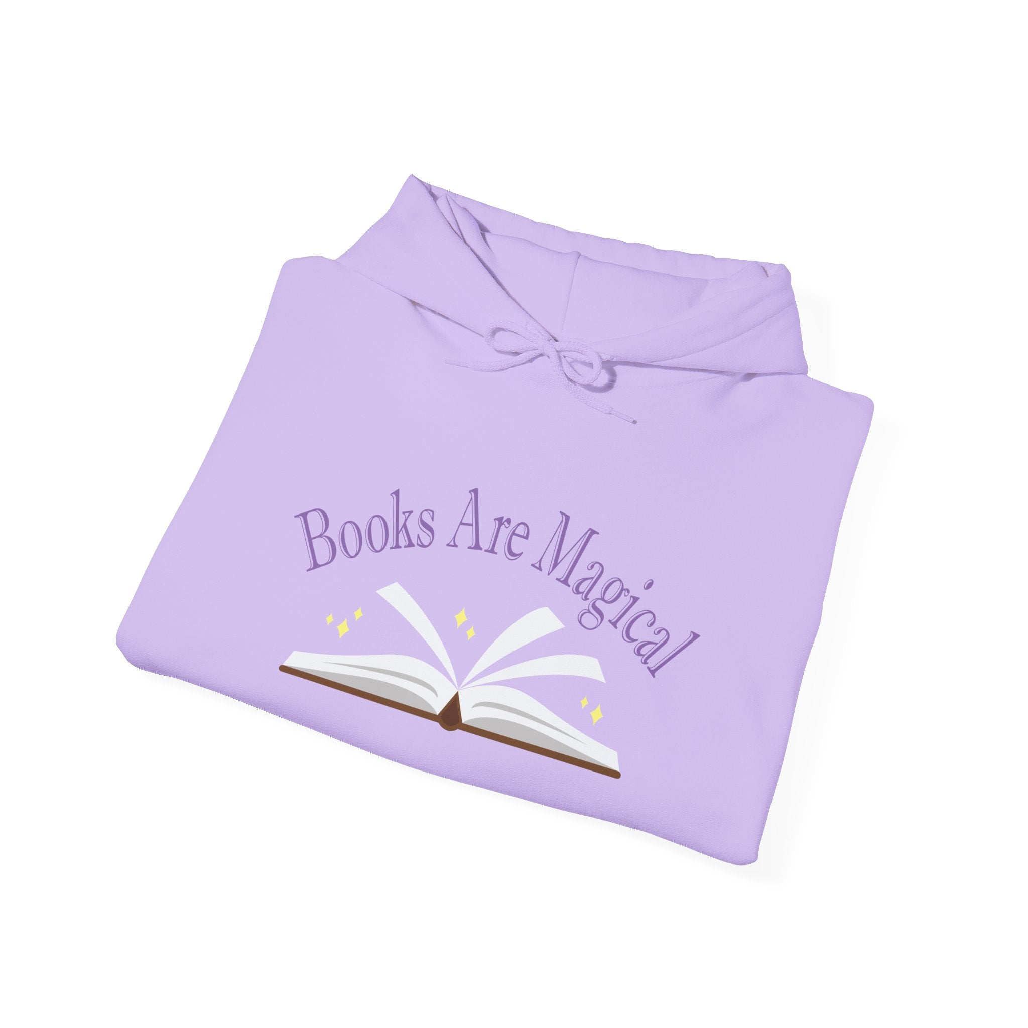 Books Are Magical Graphic Design Hoodie — Open Book Design for Readers & Book Lovers