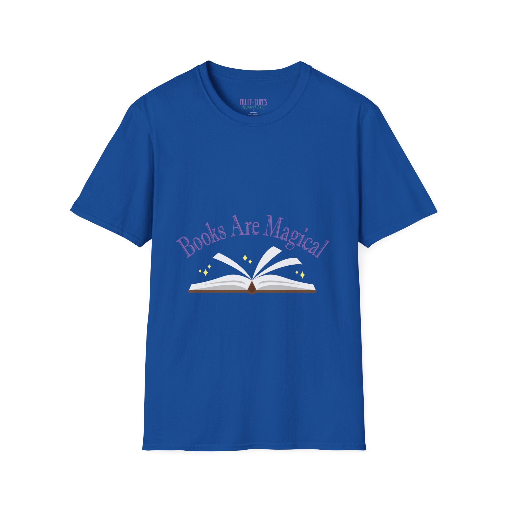 Books Are Magical Graphic Design T‑Shirt — Open Book Design for Readers & Book Lovers