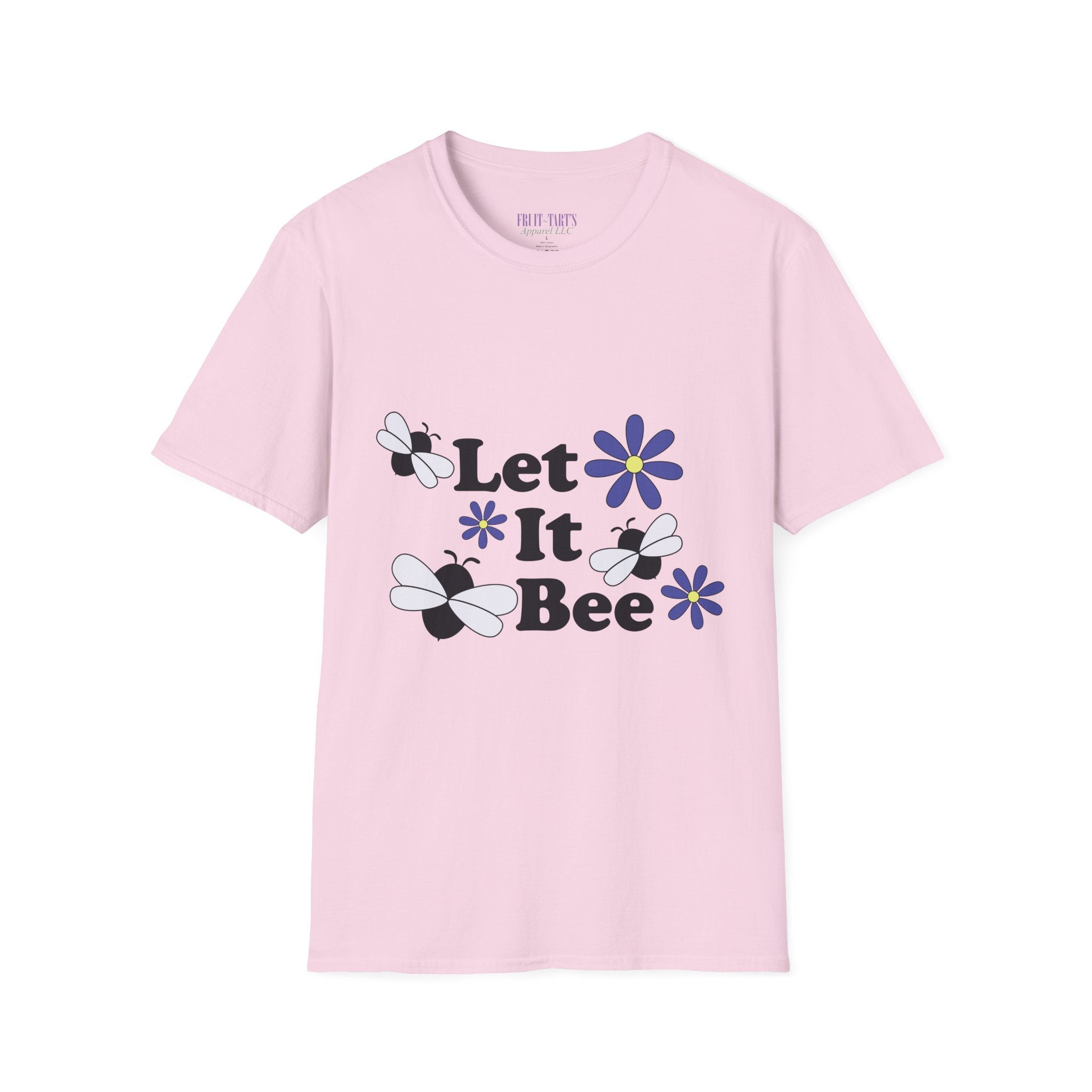Let It Bee Graphic Design T-Shirt — Cute Bees & Flowers