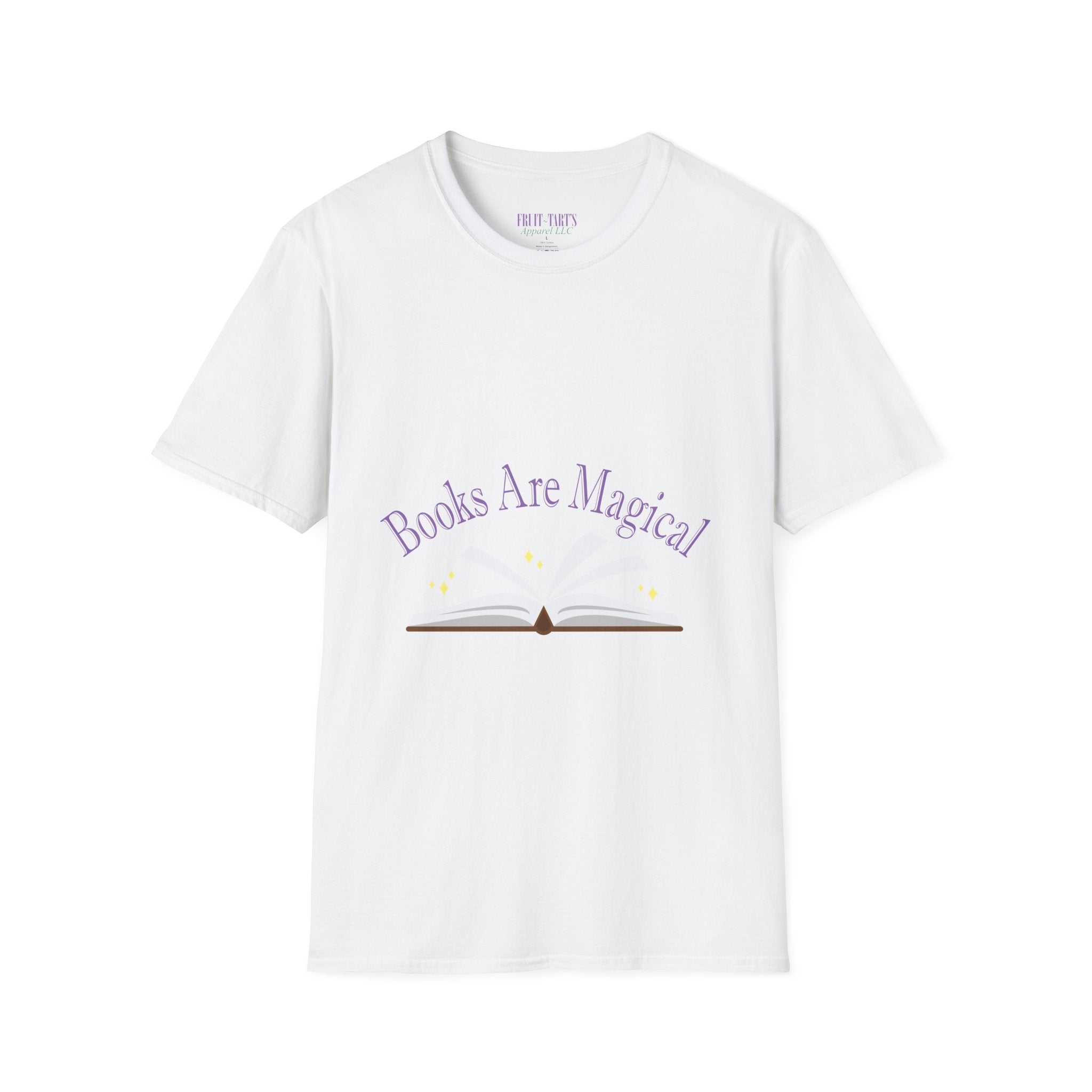 Books Are Magical Graphic Design T‑Shirt — Open Book Design for Readers & Book Lovers