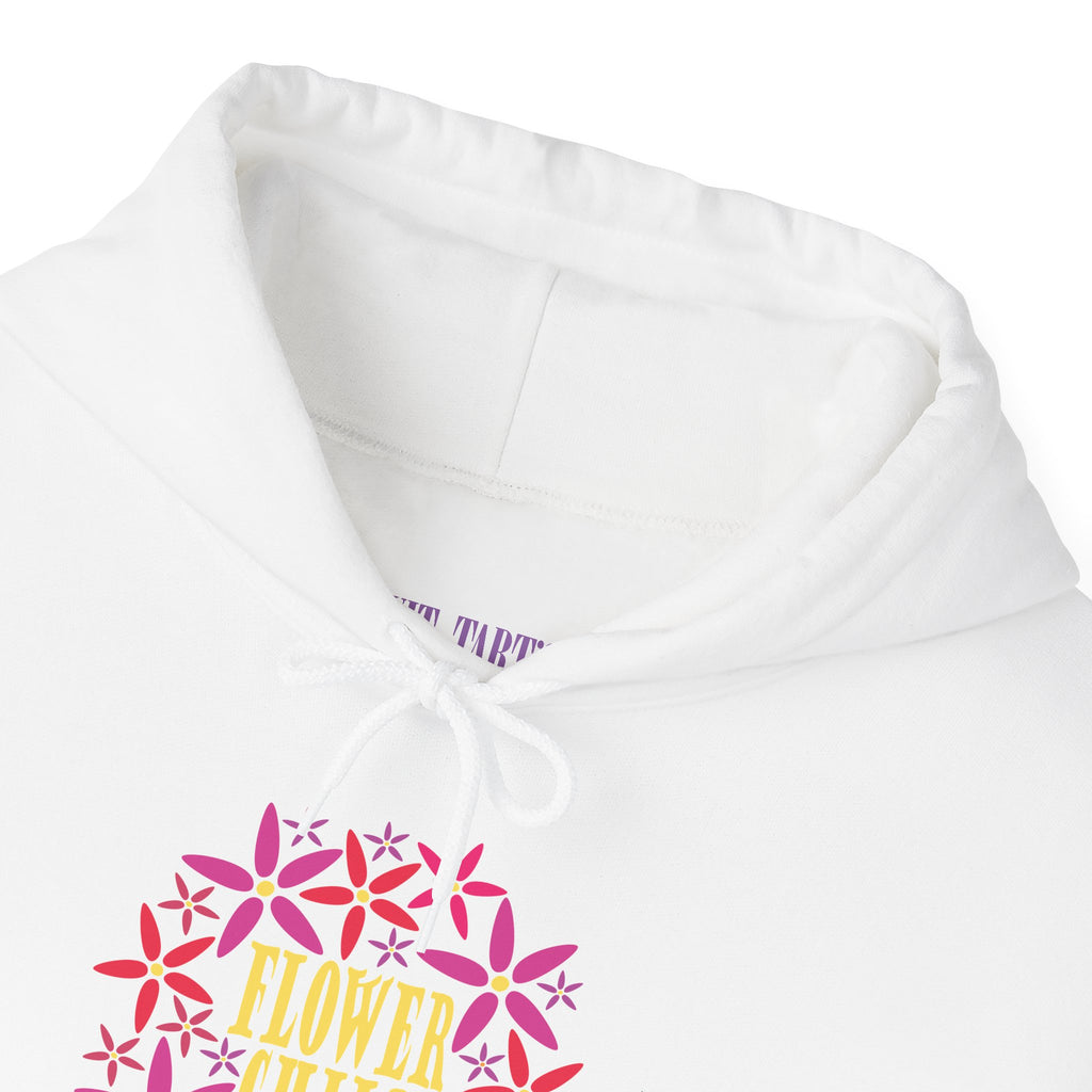 Flower Chil Graphic Design Hoodie — Retro Floral Style