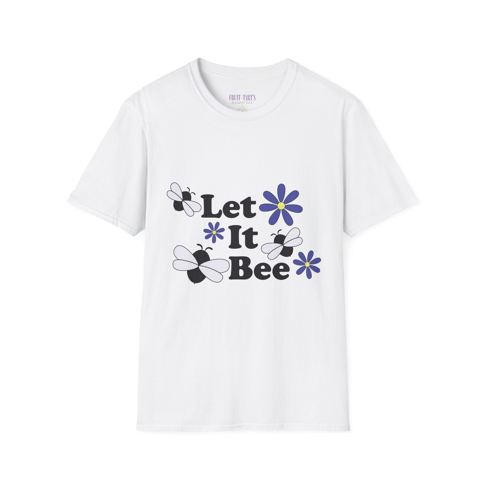 Let It Bee Graphic Design T-Shirt — Cute Bees & Flowers