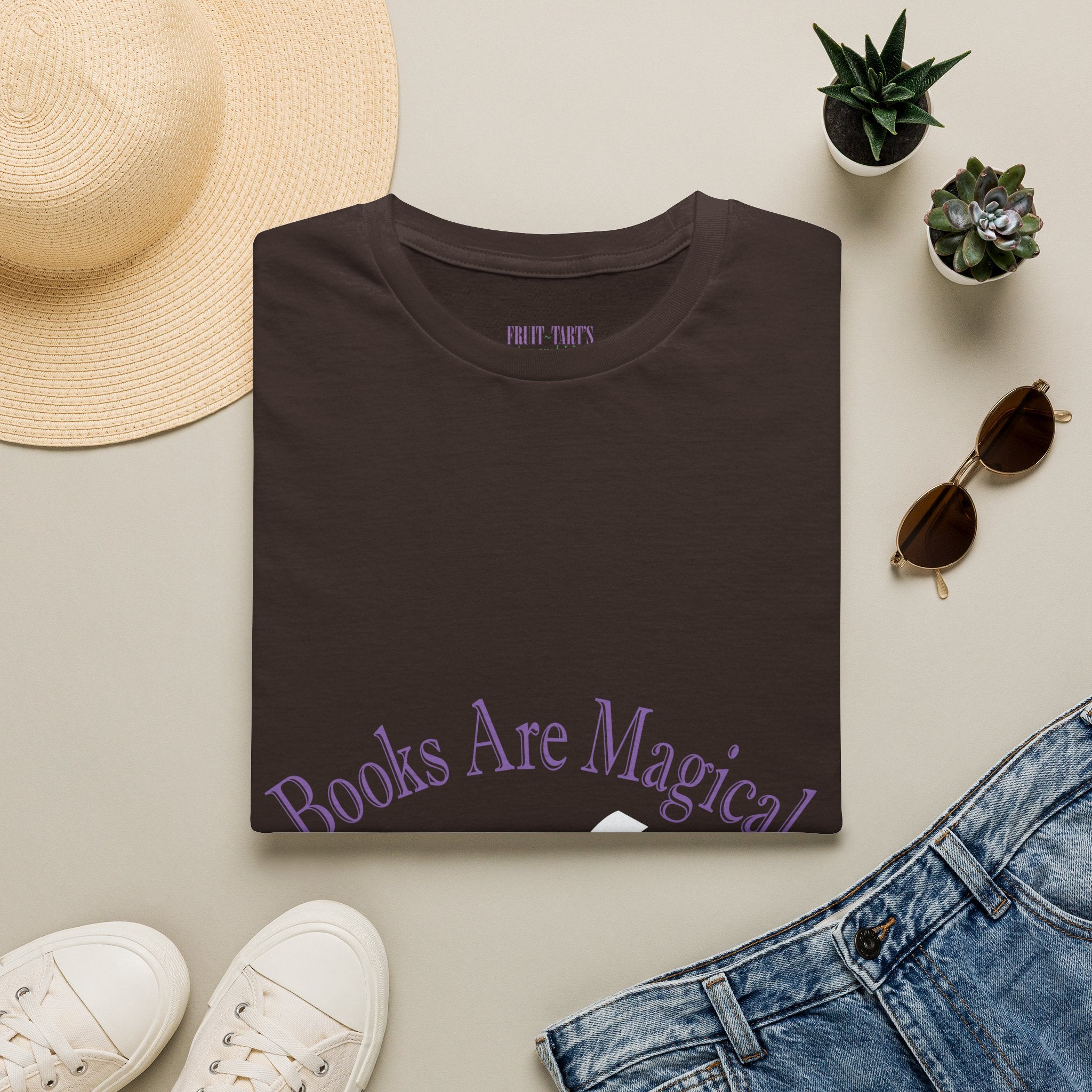 Books Are Magical Graphic Design T‑Shirt — Open Book Design for Readers & Book Lovers