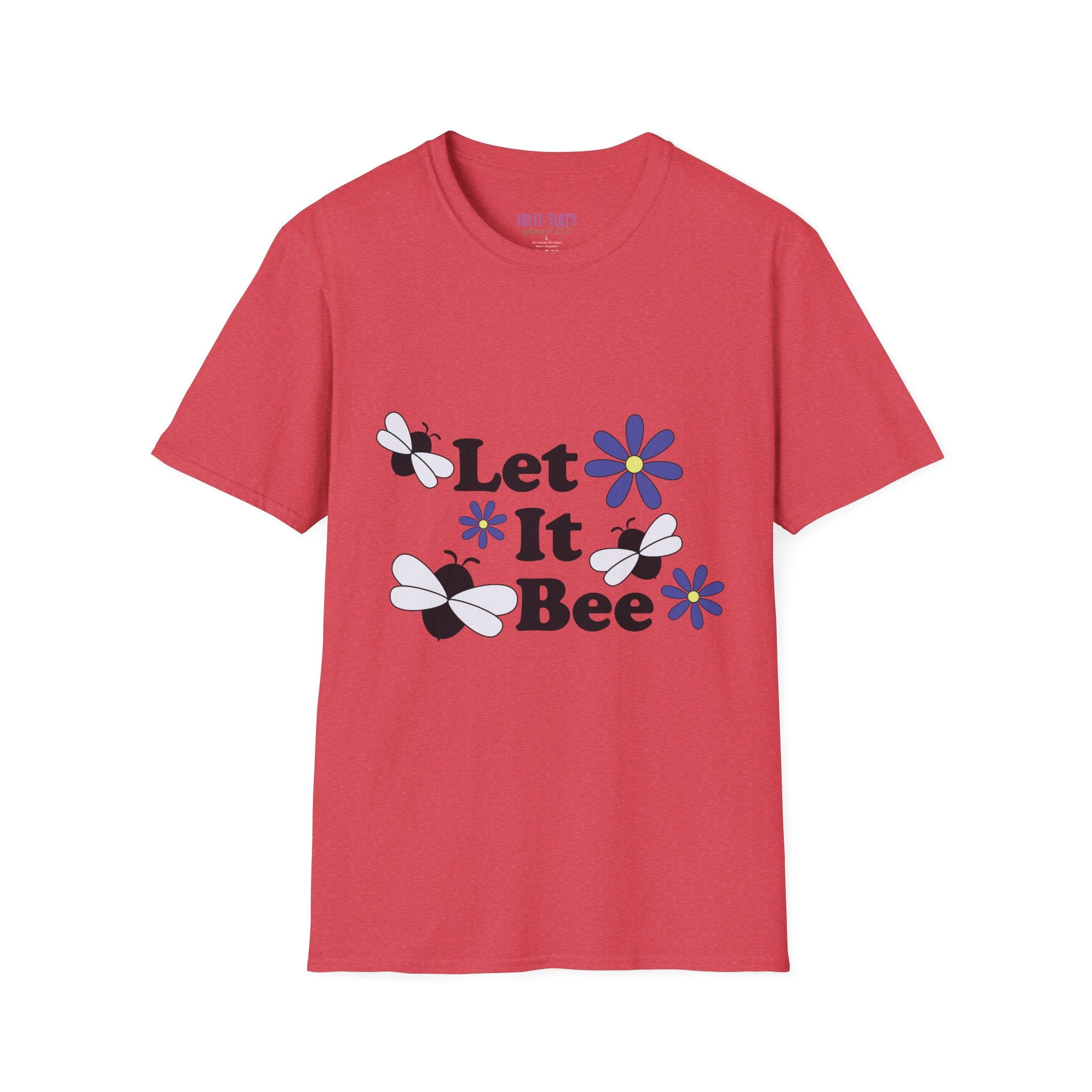 Let It Bee Graphic Design T-Shirt — Cute Bees & Flowers
