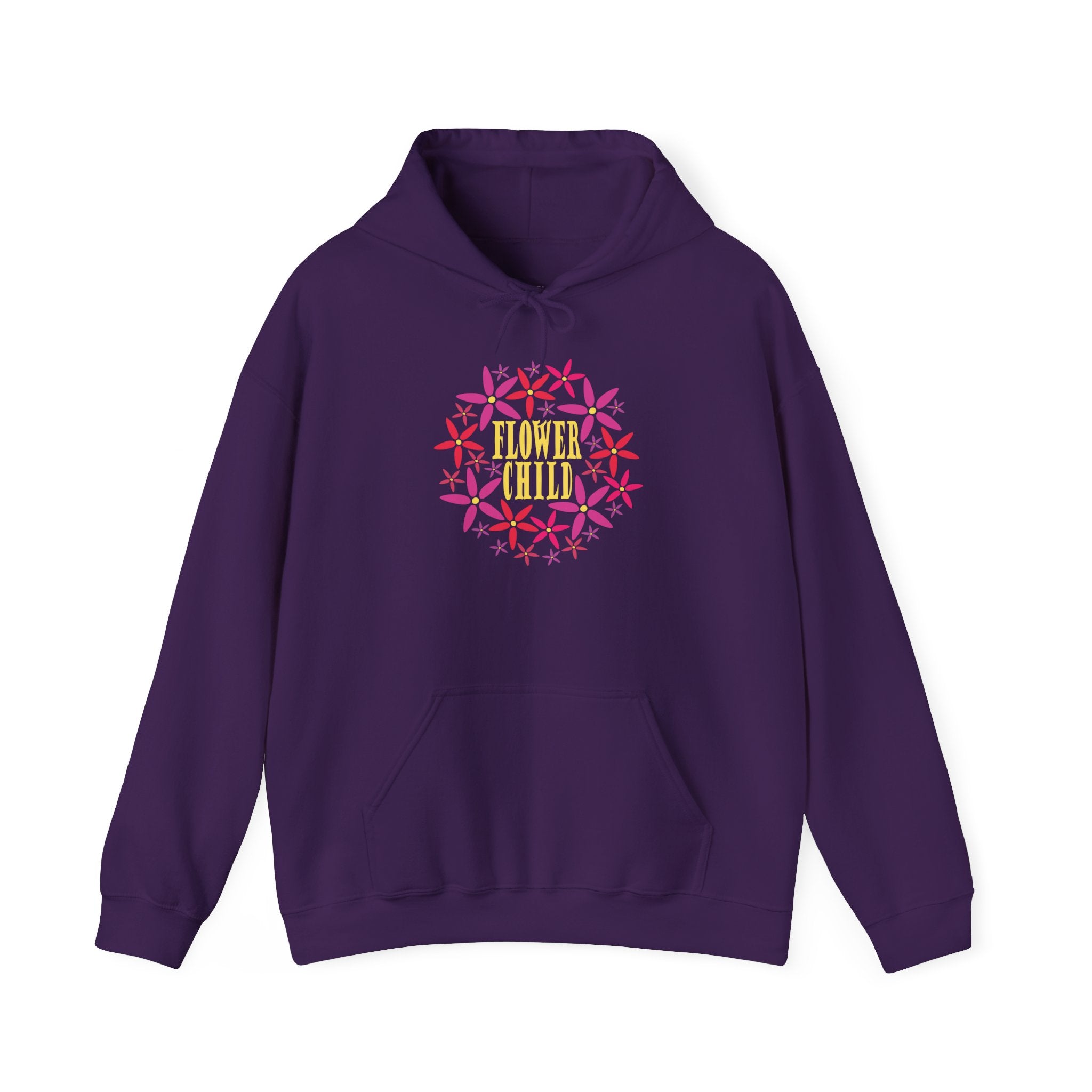 Flower Chil Graphic Design Hoodie — Retro Floral Style