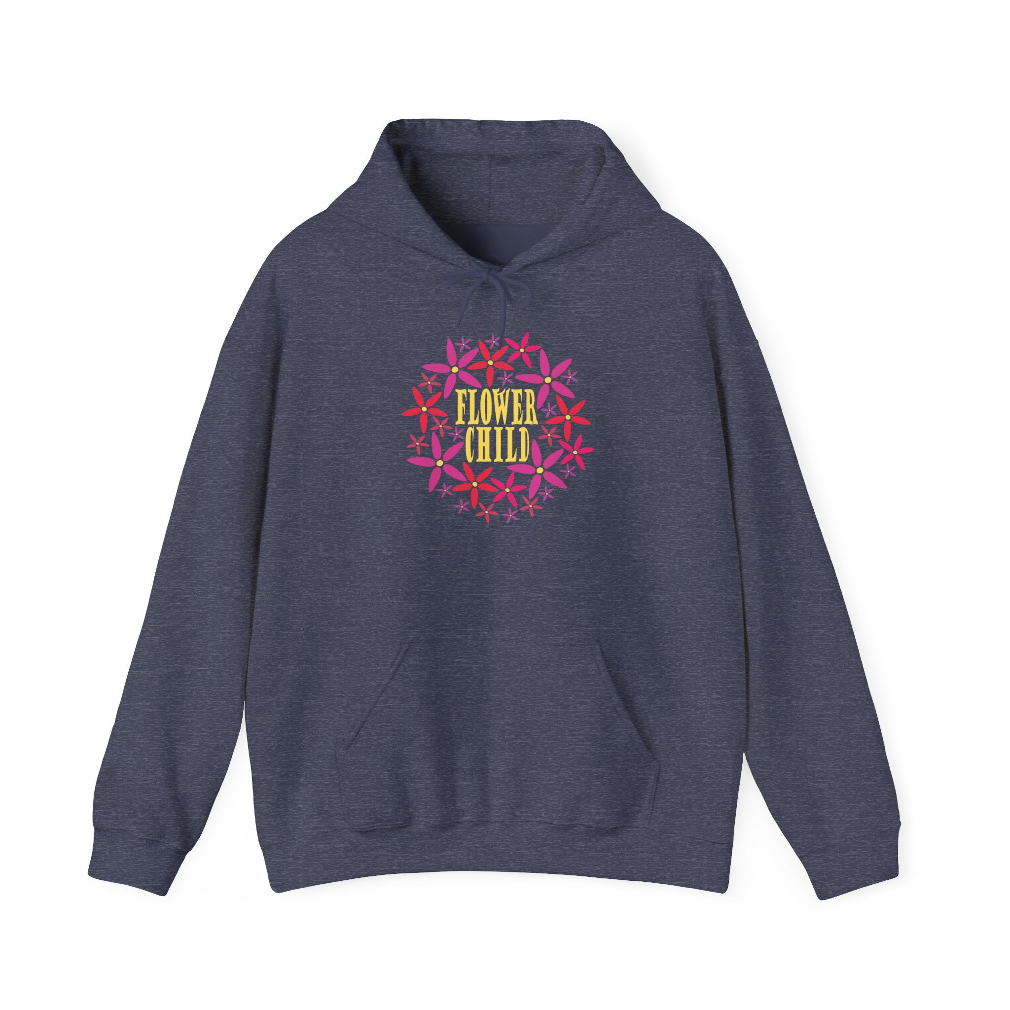 Flower Chil Graphic Design Hoodie — Retro Floral Style