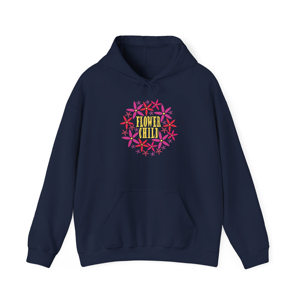 Flower Chil Graphic Design Hoodie — Retro Floral Style