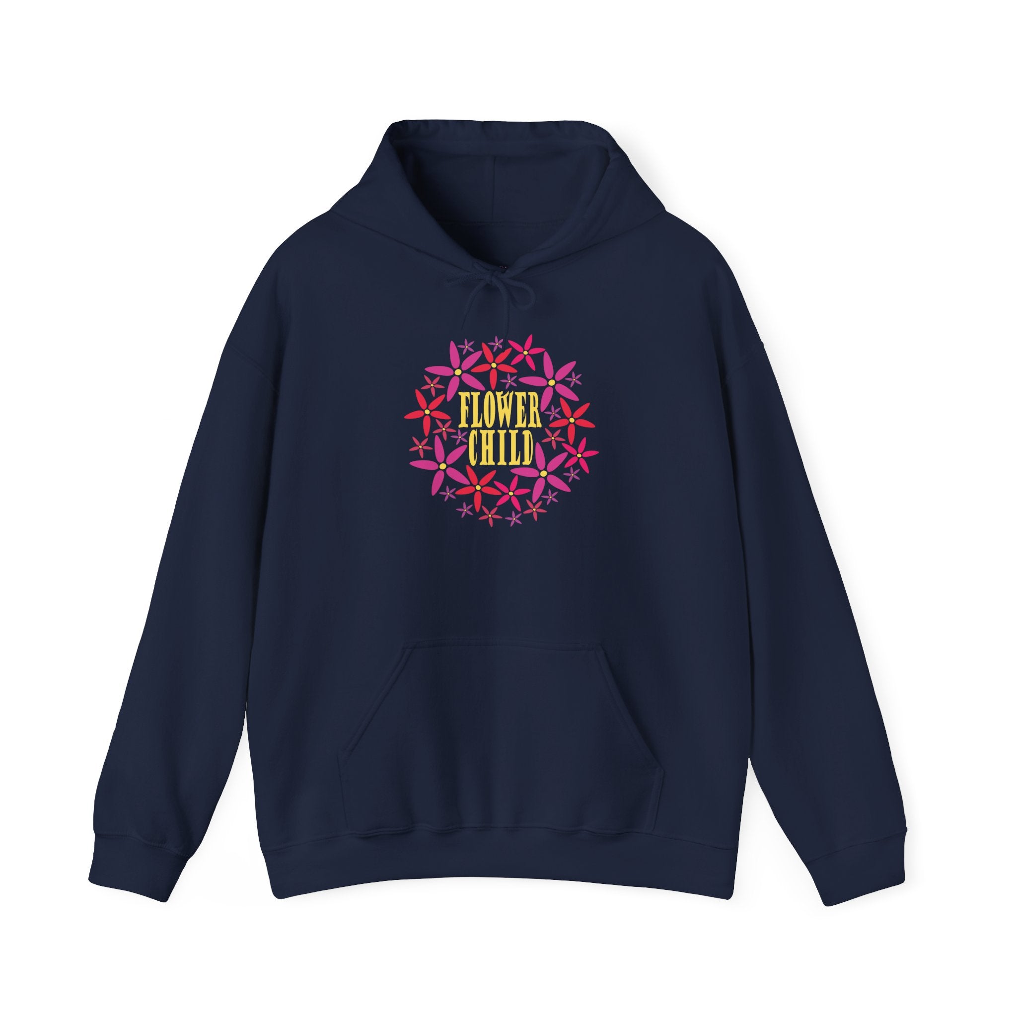 Flower Chil Graphic Design Hoodie — Retro Floral Style