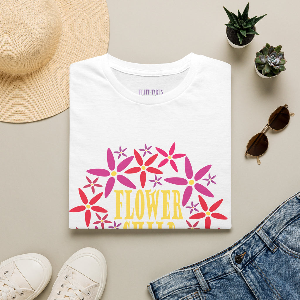 Flower Child Graphic Design T-Shirt — Retro Floral Style