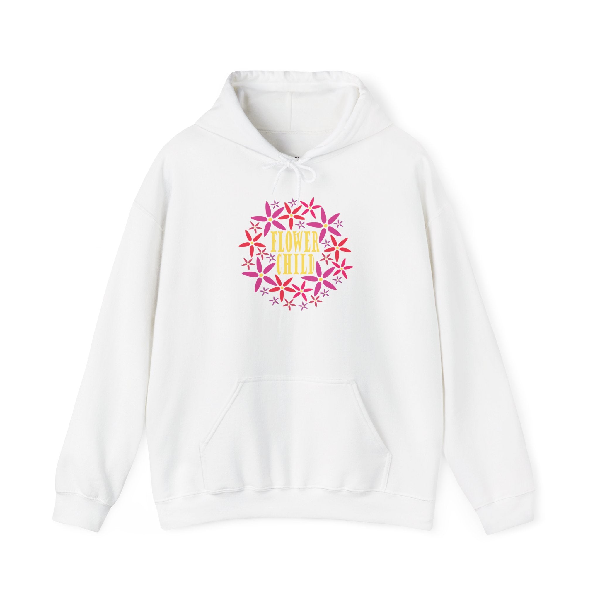 Flower Chil Graphic Design Hoodie — Retro Floral Style