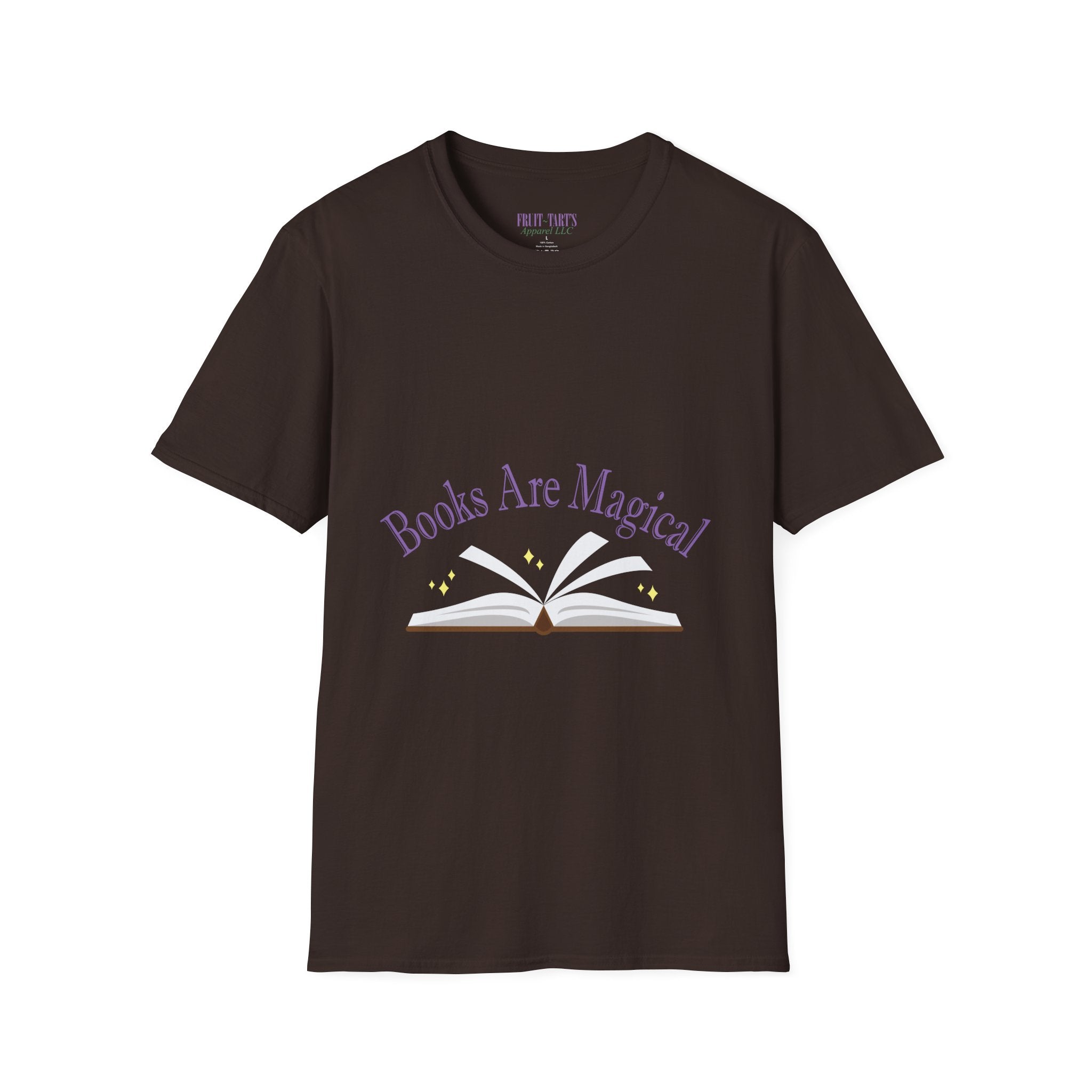 Books Are Magical Graphic Design T‑Shirt — Open Book Design for Readers & Book Lovers