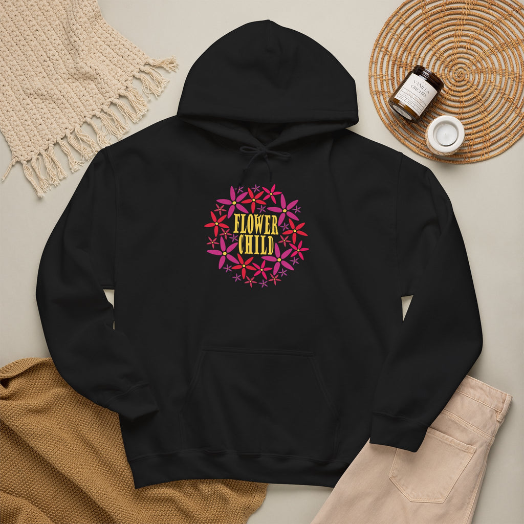 Flower Chil Graphic Design Hoodie — Retro Floral Style