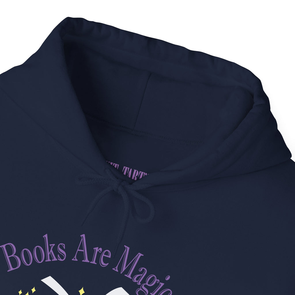 Books Are Magical Graphic Design Hoodie — Open Book Design for Readers & Book Lovers
