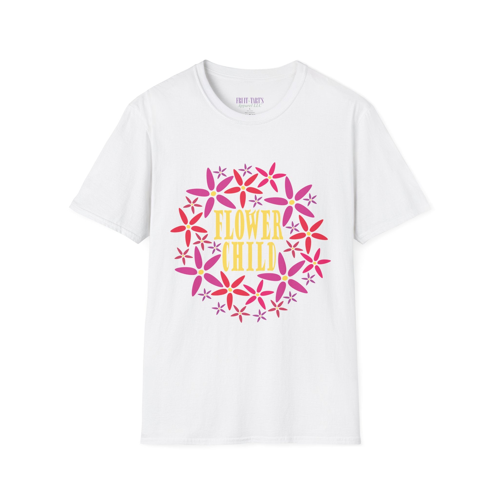 Flower Child Graphic Design T-Shirt — Retro Floral Style