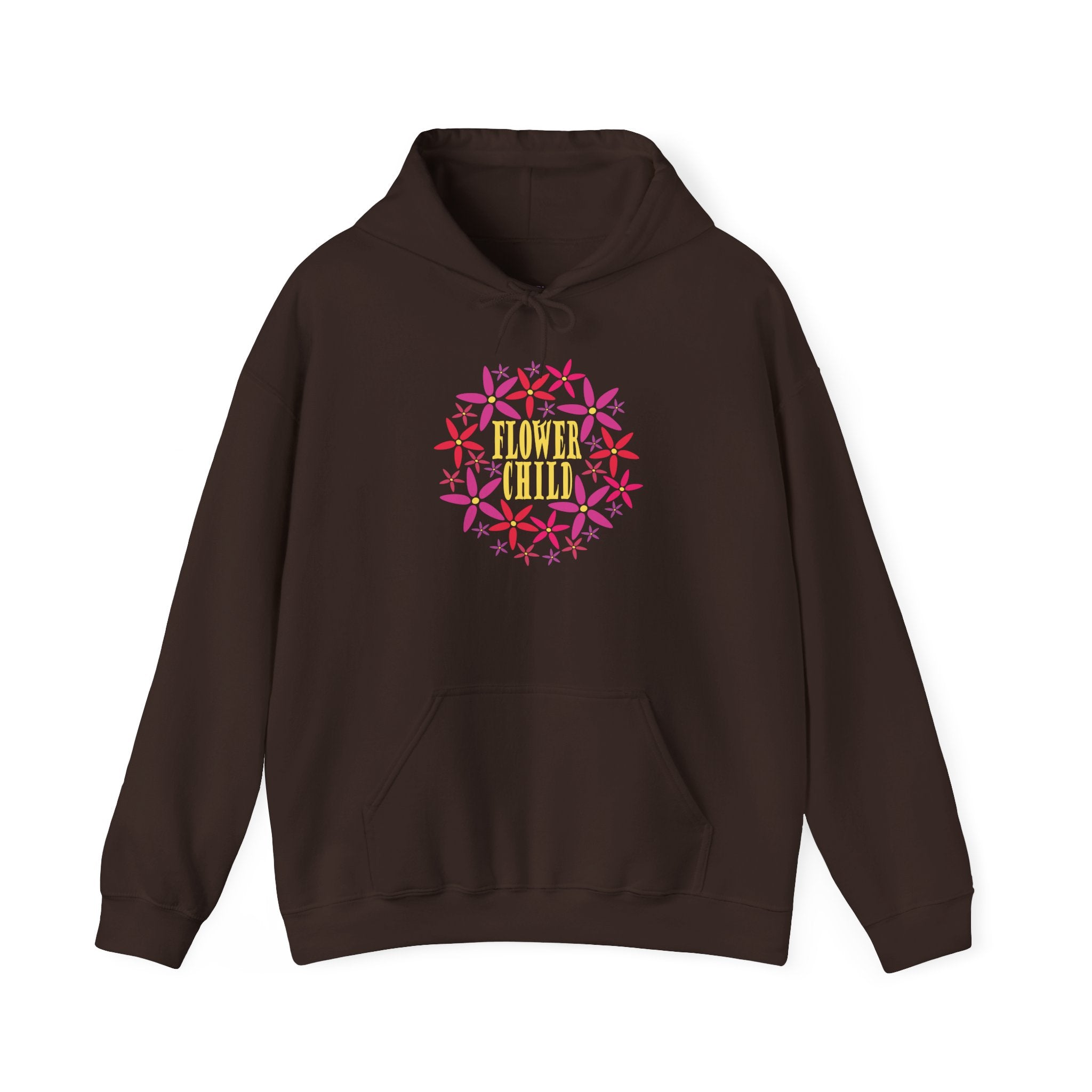 Flower Chil Graphic Design Hoodie — Retro Floral Style