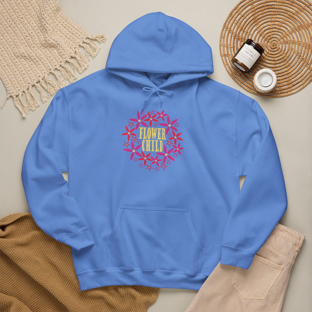 Flower Chil Graphic Design Hoodie — Retro Floral Style