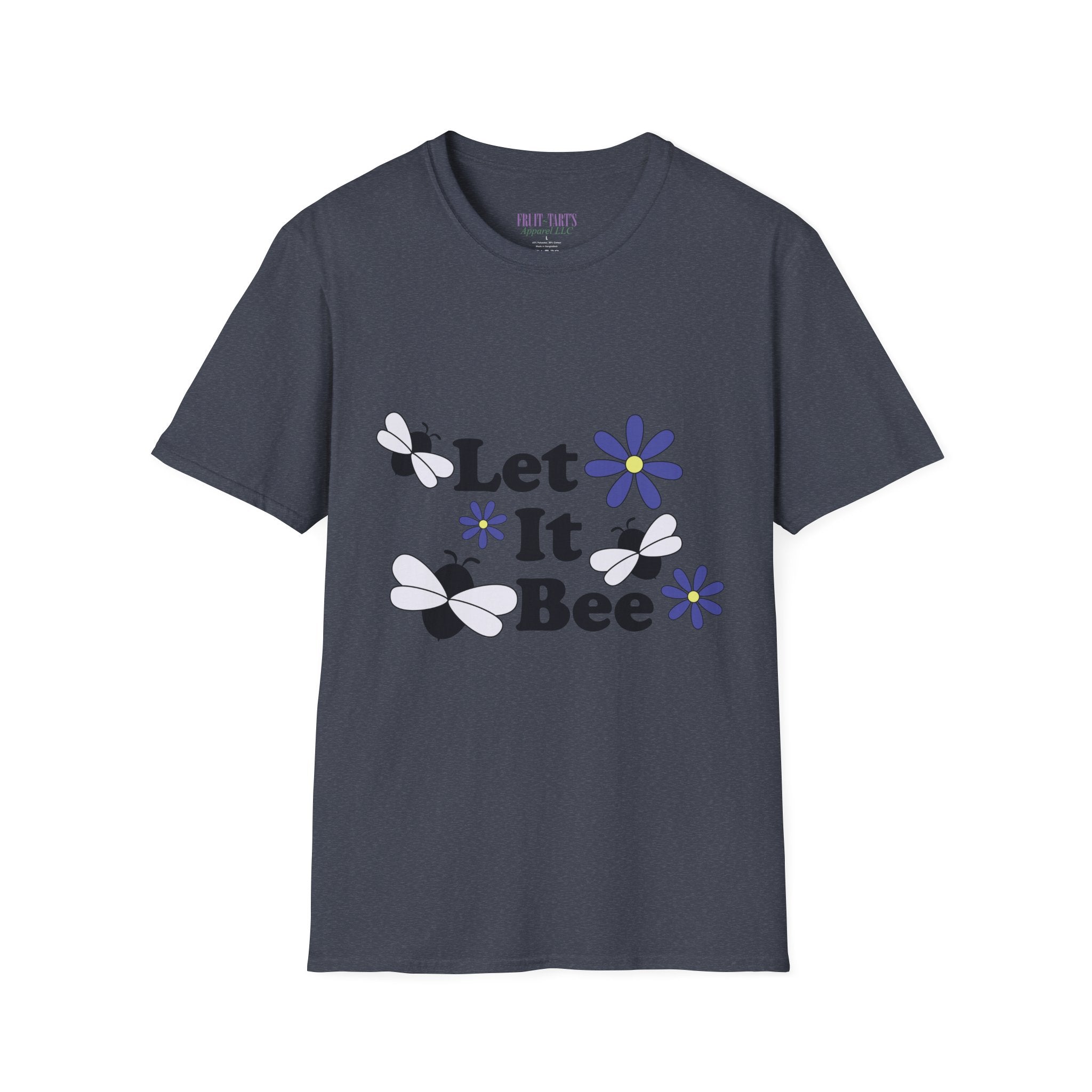 Let It Bee Graphic Design T-Shirt — Cute Bees & Flowers