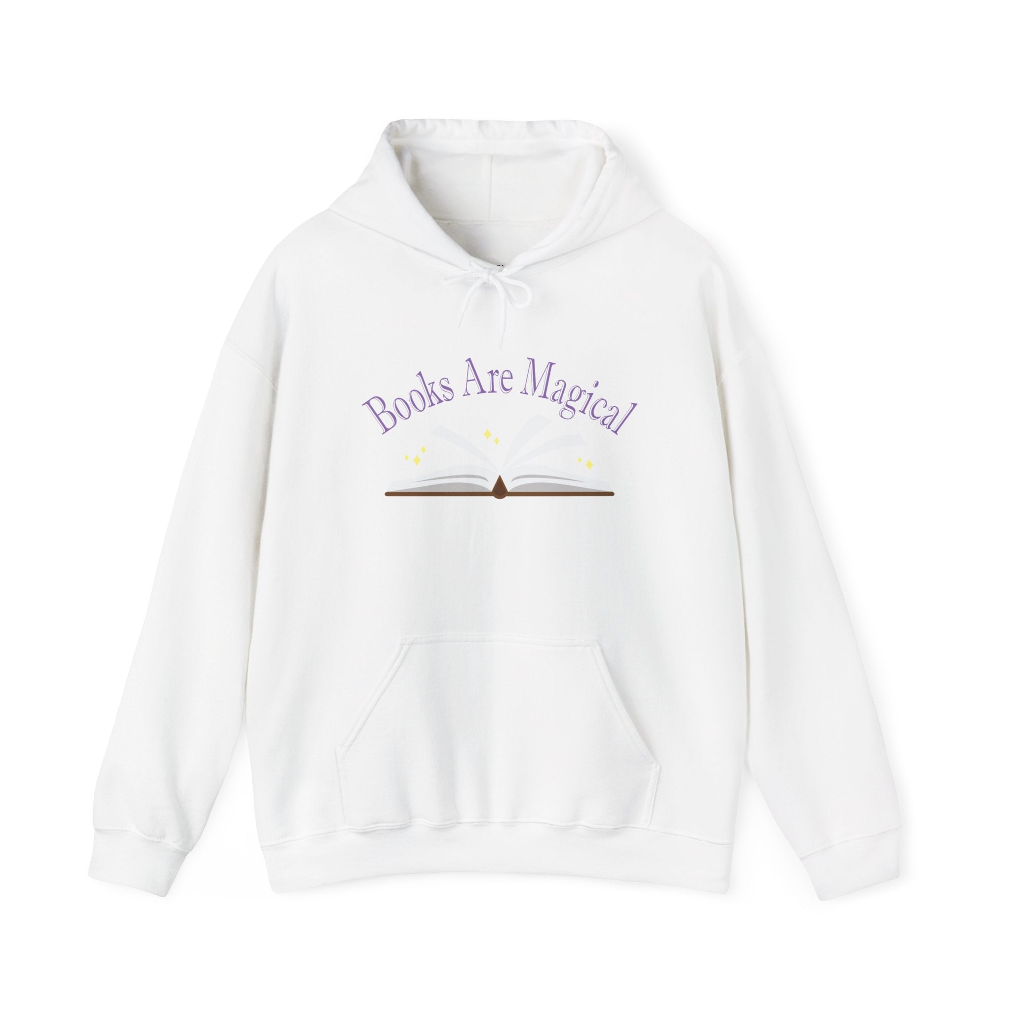 Books Are Magical Graphic Design Hoodie — Open Book Design for Readers & Book Lovers