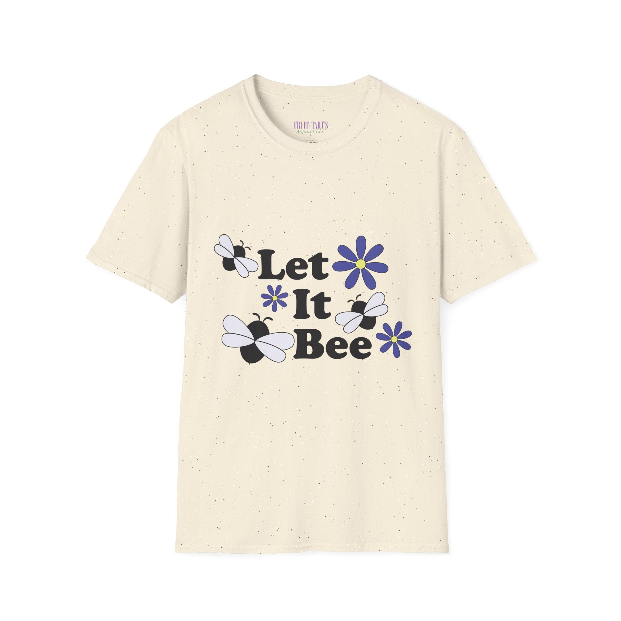 Let It Bee Graphic Design T-Shirt — Cute Bees & Flowers