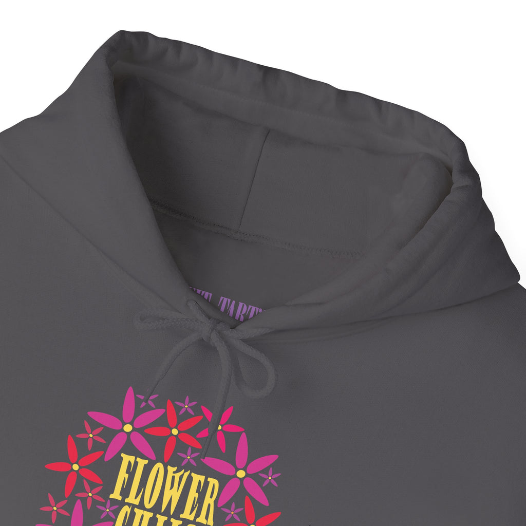 Flower Chil Graphic Design Hoodie — Retro Floral Style