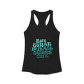 But What If It All Works Out Graphic Design Tank-Top – Funky Gradient Text