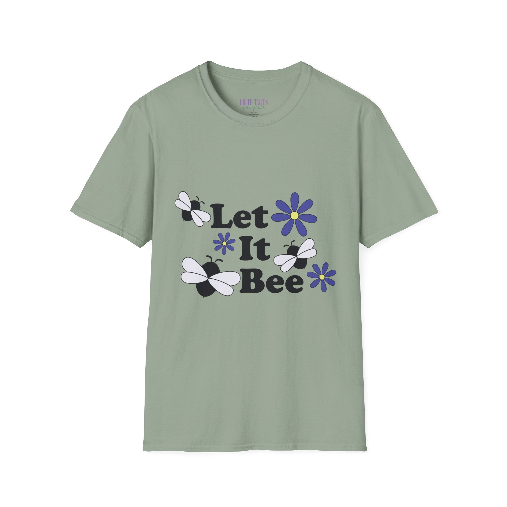 Let It Bee Graphic Design T-Shirt — Cute Bees & Flowers